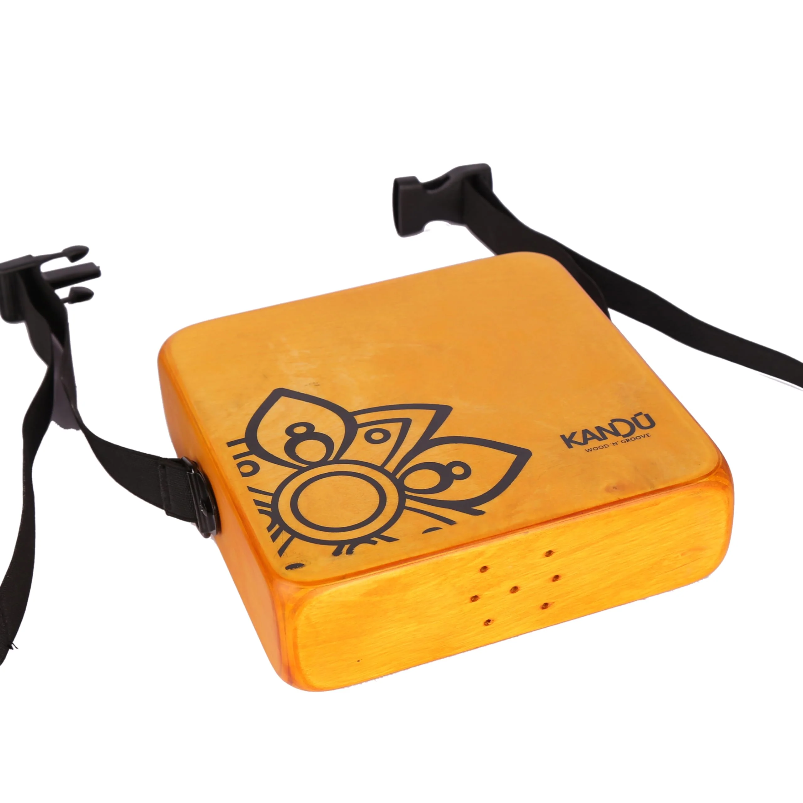 The Kandu Mashbox - is the first-ever wearable drum shaker,small Cajon designed to meet the needs of every percussionist-natural (Yellow) Yellow - Image 3