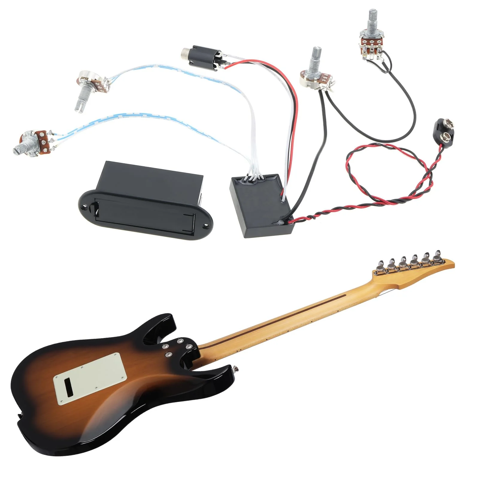 The Lord of the Tools 2 Band Guitar Bass Active Pickup Electric Guitar Preamp Circuit Guitar Bass Active Equalizer Preamp Electric Guitar Bass Pickup Accessories - Image 2