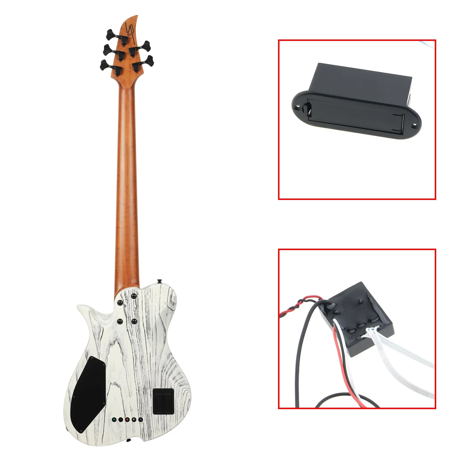 The Lord of the Tools 2 Band Guitar Bass Active Pickup Electric Guitar Preamp Circuit Guitar Bass Active Equalizer Preamp Electric Guitar Bass Pickup Accessories - Image 4