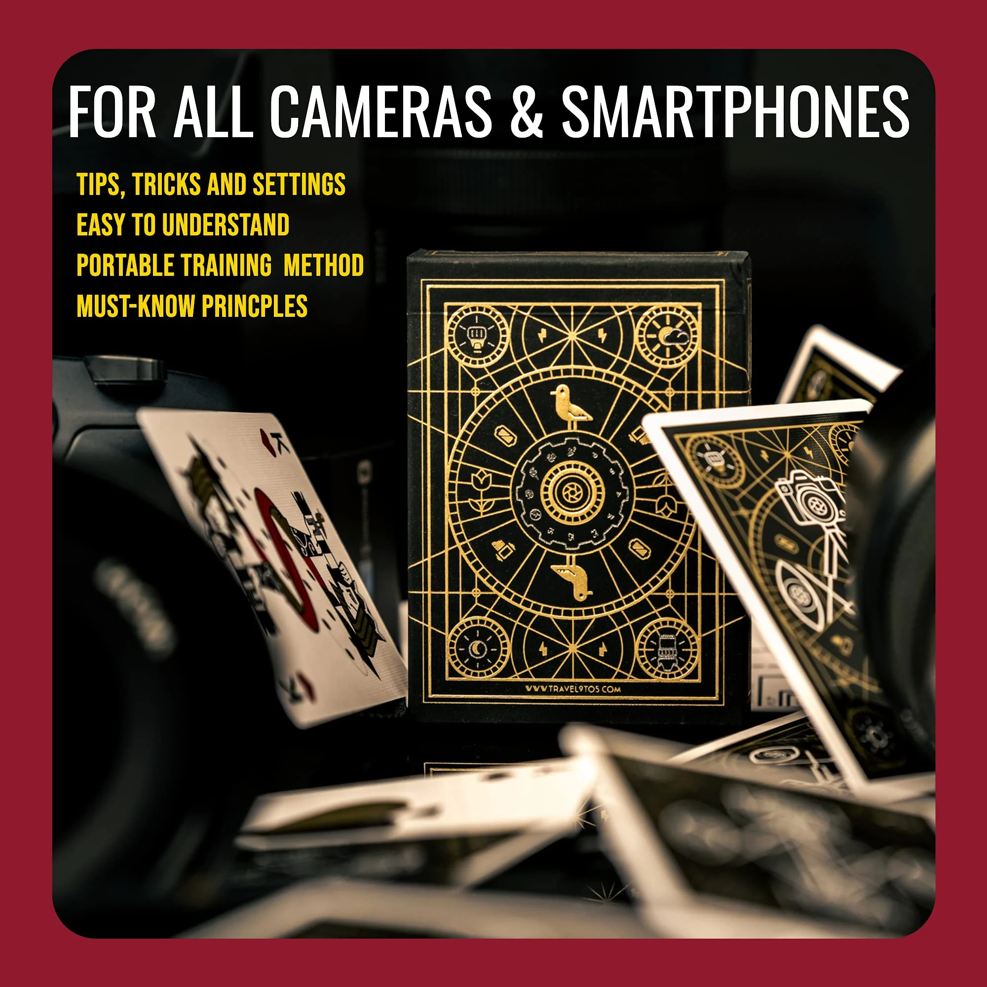 The Photography Deck - Premium Shooting and Editing Photography Cheat Sheet Cards - Photography Editing Idea Cheat Cards - Essential Shooting Guide - Photography Tips Reference Card 7 Premium Combo - Image 3