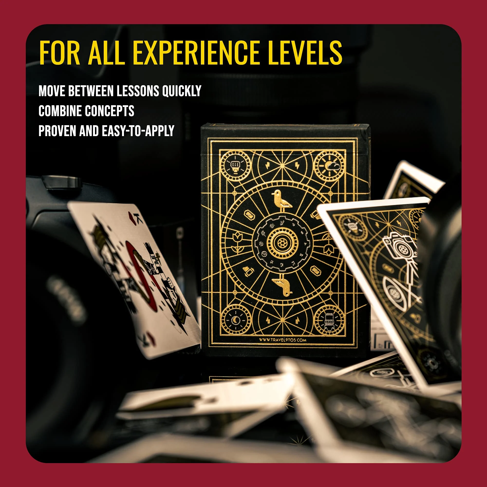 The Photography Deck - Premium Shooting and Editing Photography Cheat Sheet Cards - Photography Editing Idea Cheat Cards - Essential Shooting Guide - Photography Tips Reference Card 7 Premium Combo - Image 6