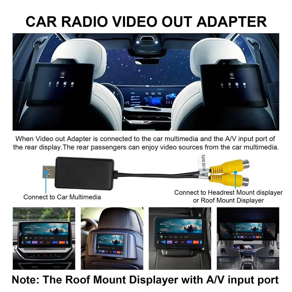 TheCoolCube USB to CVBS Video Output Adapter 2 CVBS Output USB to RCA Cable DC 5V for Android Multimedia Player and Android TV Player - Image 6