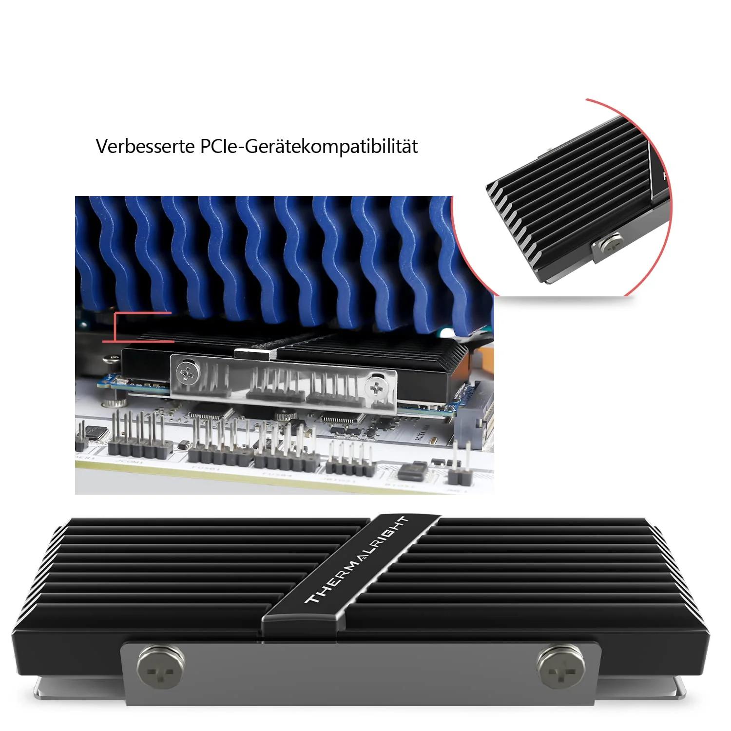 Thermalright M.2 2280 Type A B SSD Cooler for M.2 2280 SSD Cooling, Aluminium Heatsink Cooler M.2 2280 for Desktop M.2 SSD PC and Computer M.2 2280 A B - Image 4