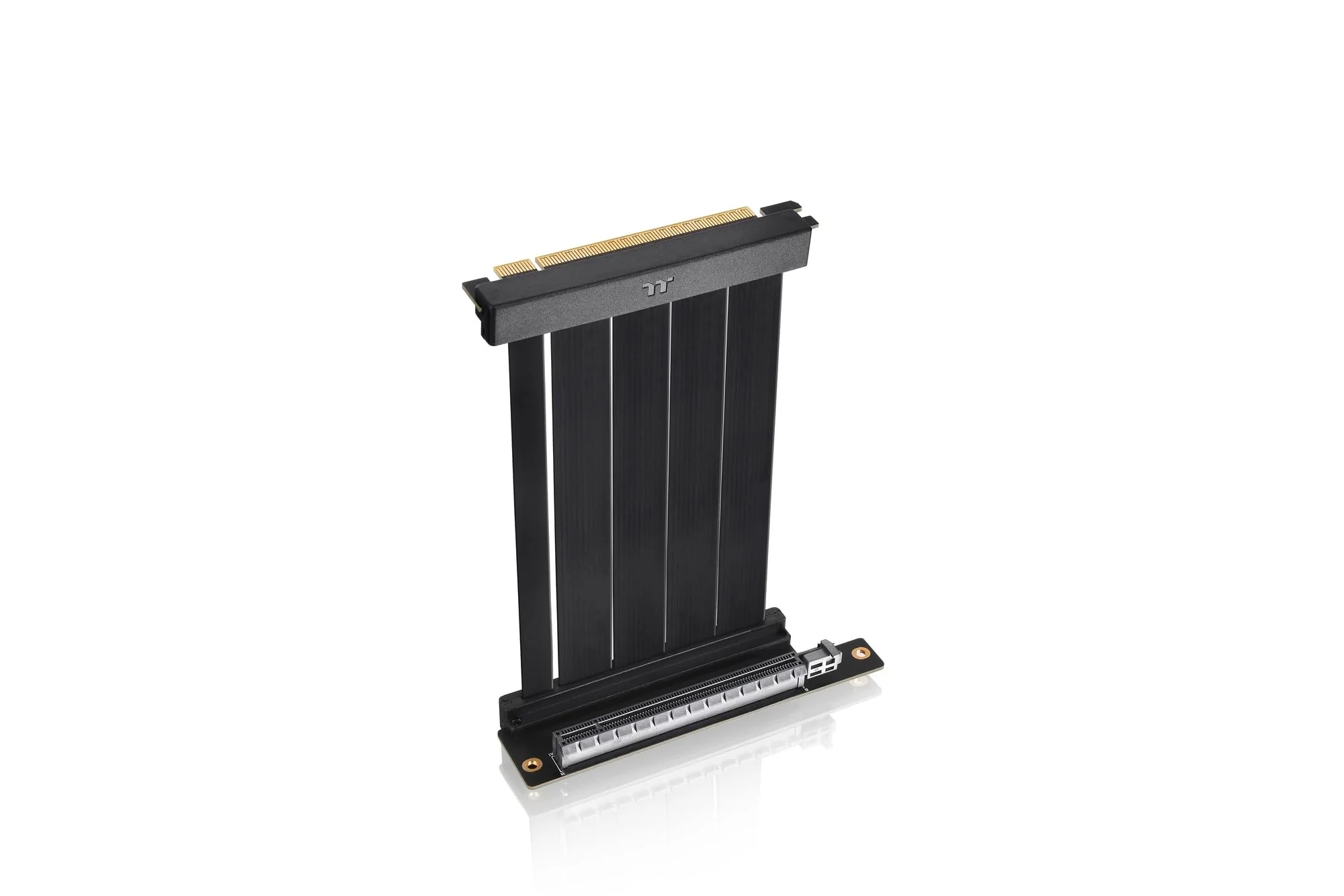 Thermaltake PCI-E 4.0 Dual 90 Degree Riser Cable | 130 mm | Black - Image 4