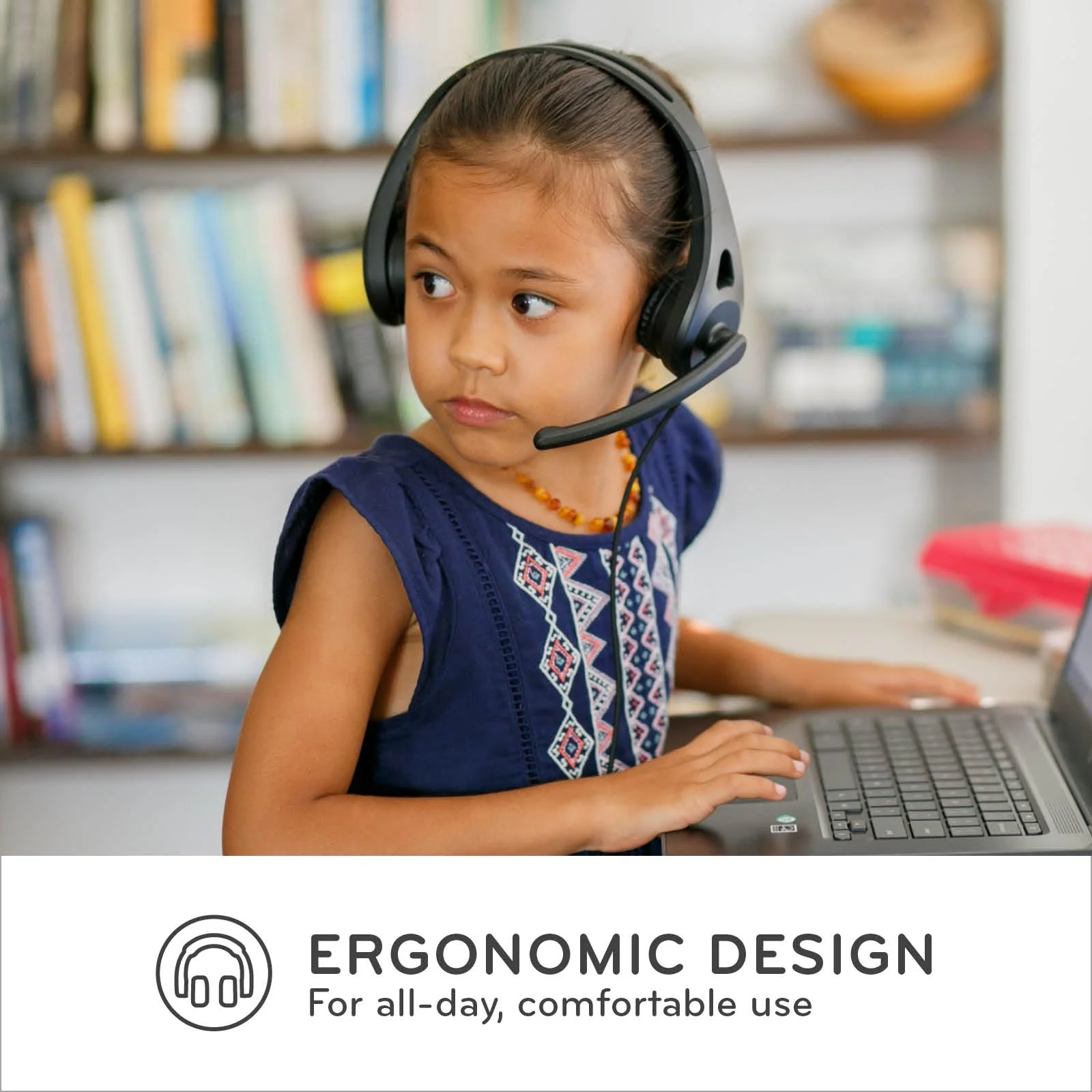 ThinkWrite Technologies / TWT Audio Ergo, TW120 | Premium On-Ear Wired Headset with Noise Reducing Microphone (USB-A Connection) USB-A - Image 2