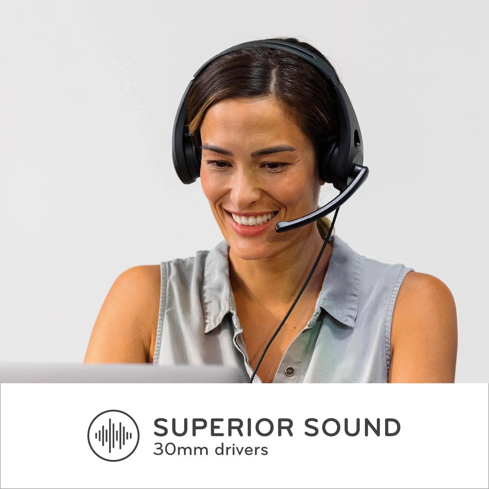ThinkWrite Technologies / TWT Audio Ergo, TW120 | Premium On-Ear Wired Headset with Noise Reducing Microphone (USB-A Connection) USB-A - Image 6