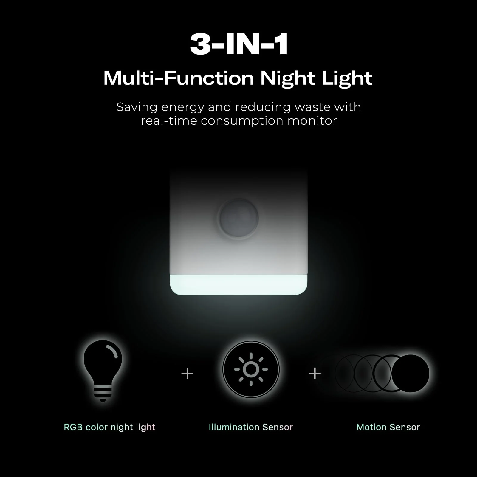 THIRDREALITY Multi-Function Night Light, Zigbee Repeater, 3-in-1 Combines a Motion Sensor, a Illumination Sensor and RGB Color Night Light, 1-100% Adjustable Brightness, Zigbee hub Required 1 Pack - Image 5