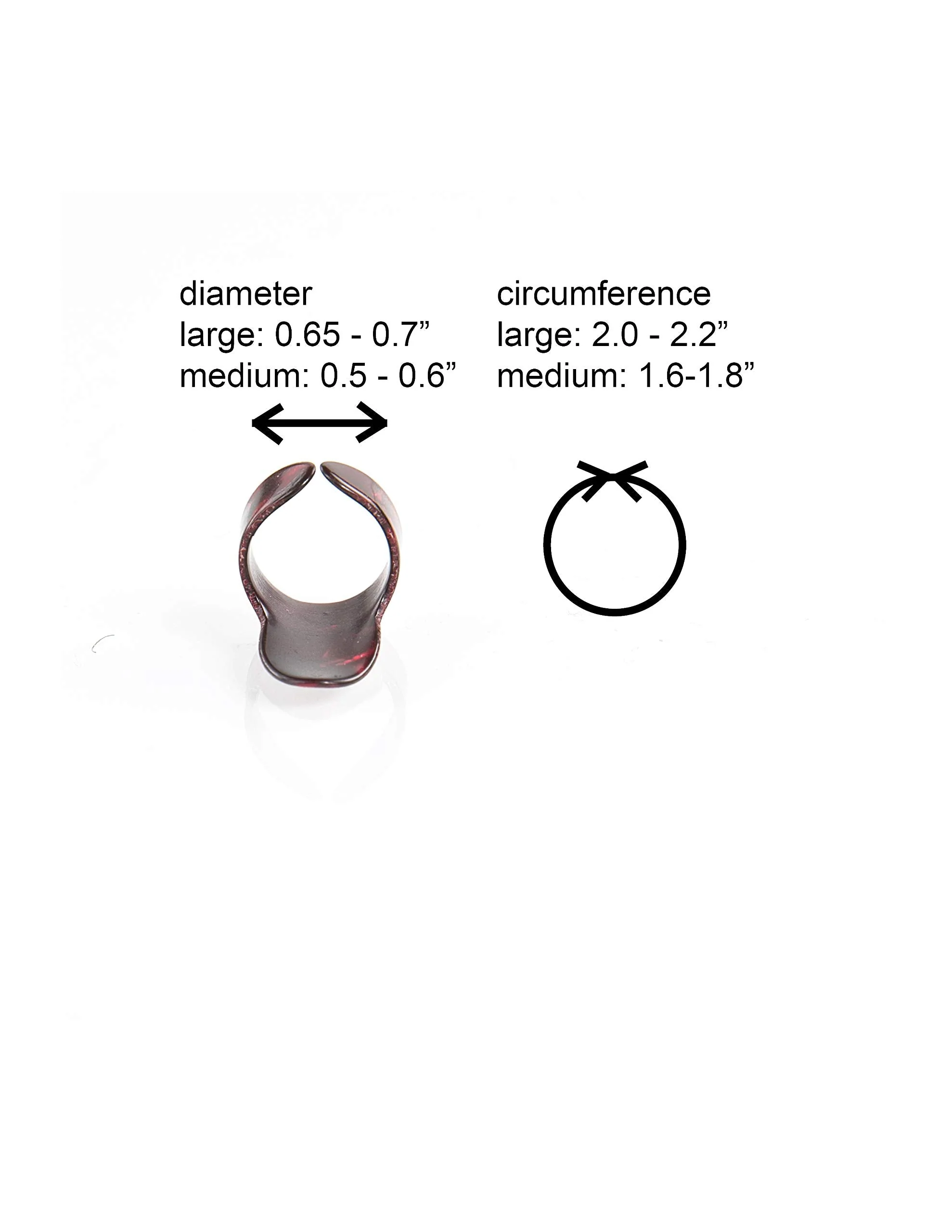 Thumb and Finger Picks - Large Red - Best for Fingerstyle Acoustic Guitar, Banjo or Ukulele. Includes a Pouch. - Image 3