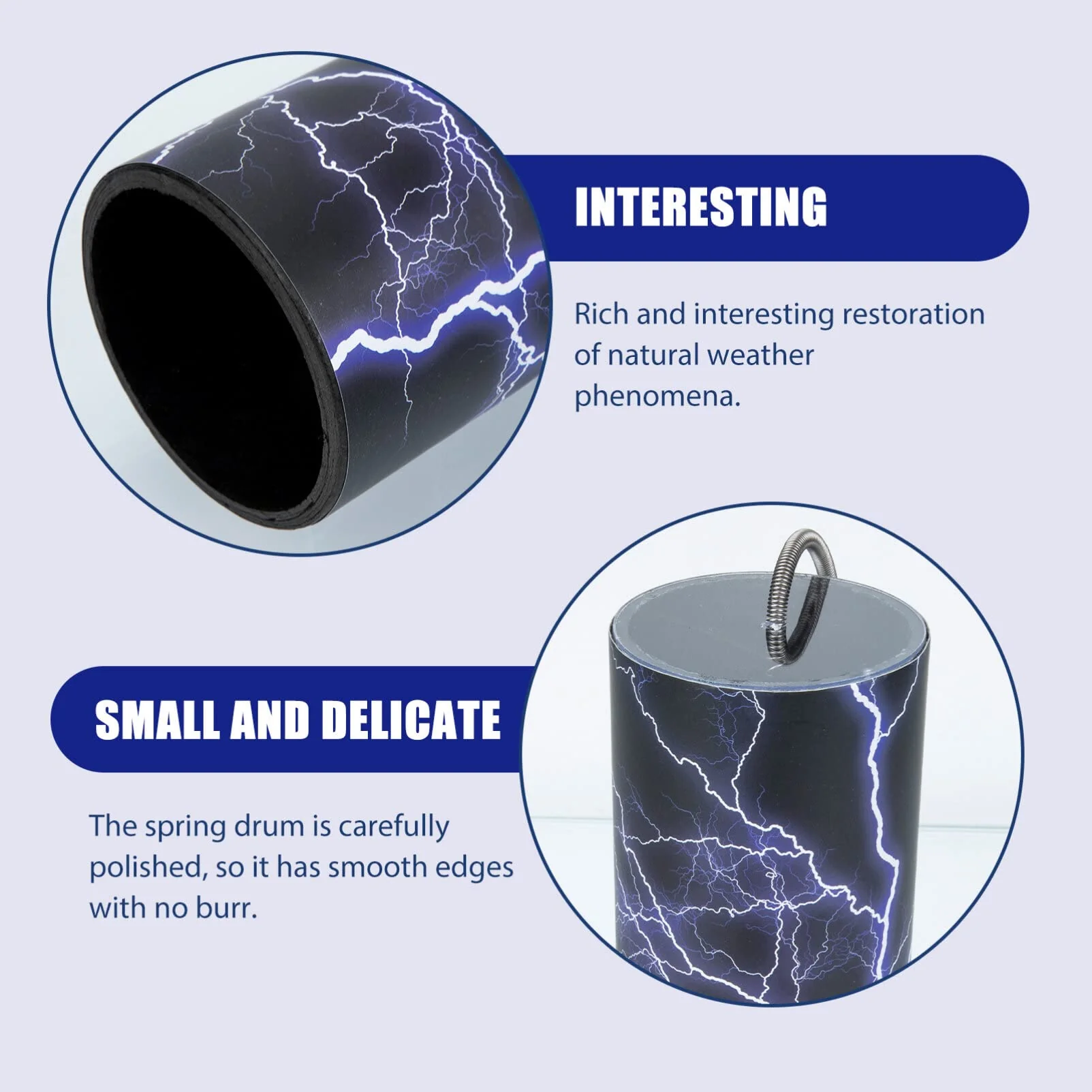 Thunder Drum Thunder Sticks: Noise Maker Spring Drum Shaker Percussion Instrument Music Educational Toy for Kids Cheer Up, Hand-Eye Coordination & Creativity Development 20x7.5cm - Image 6