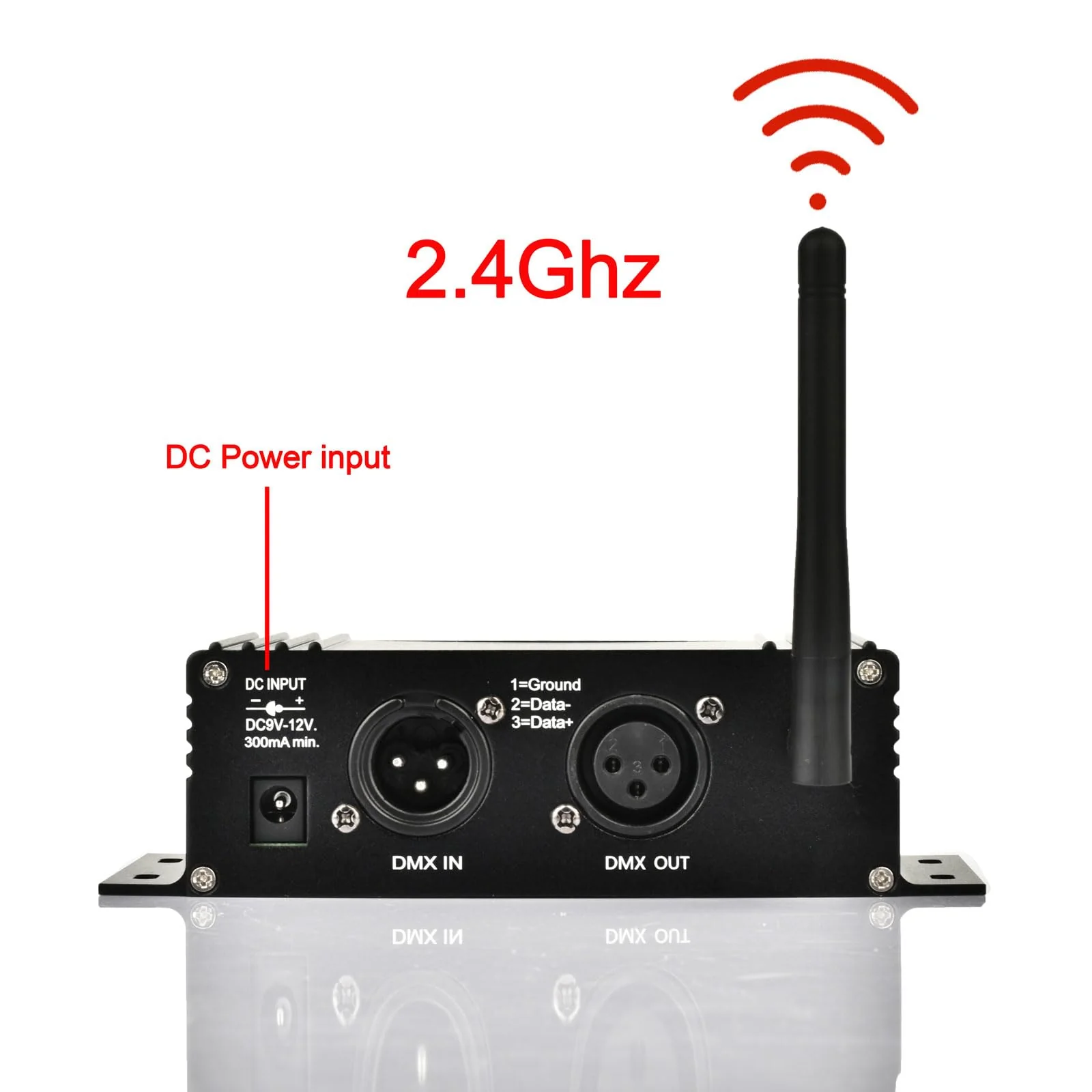 Tiandirenhe DMX 512 Controller, 2.4G Wireless Transmitter Receiver, LCD Display Power Adjustable Repeater Lighting Dimmer Controller for DJ Light Party Disco KTV Bars - Image 3
