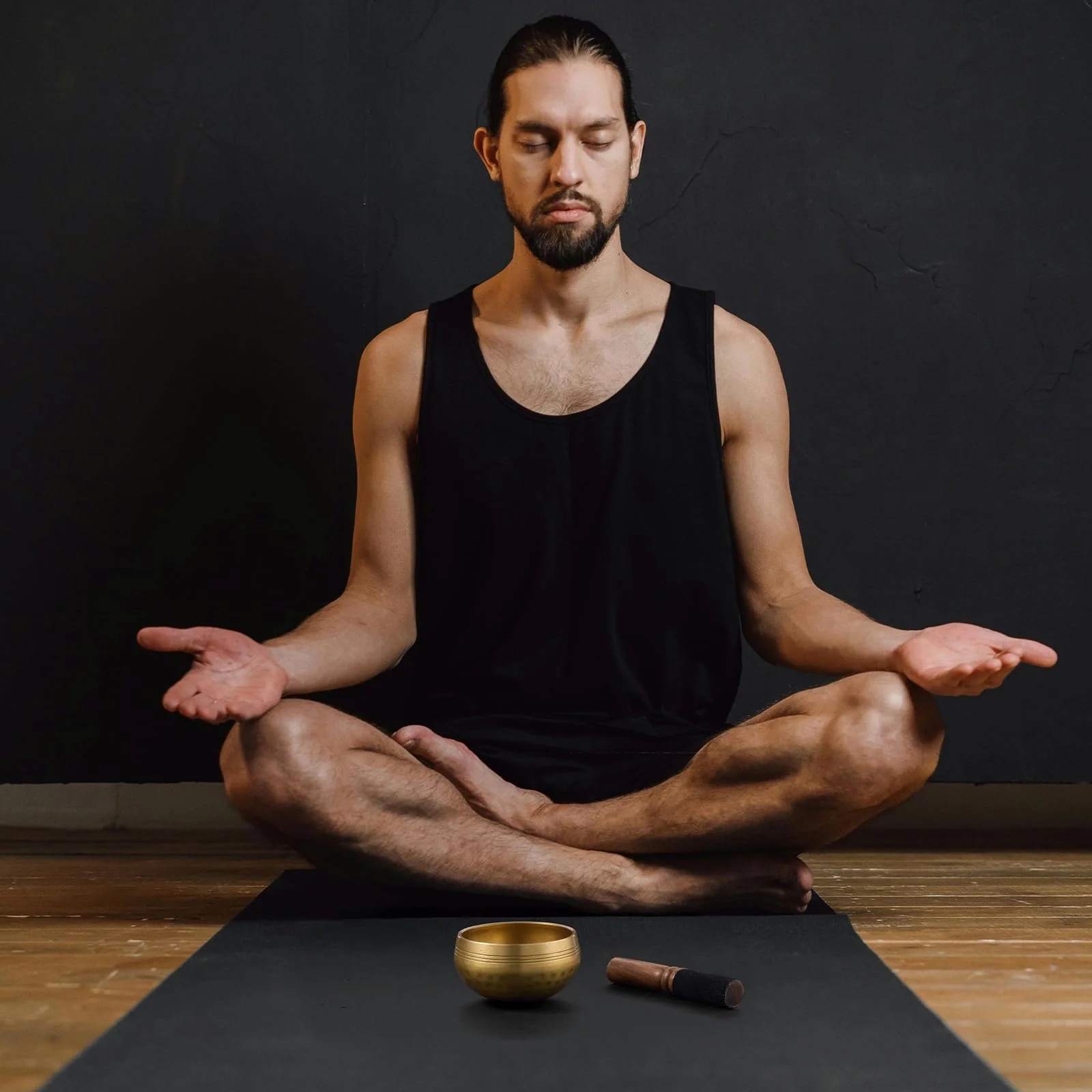 Tibetan Singing Bowl Set (3.15 Inch, copper) - Hand-Hammered, Perfect for Sound Bath, Yoga & Meditation Stress Relief, Comes with Gift Box, Free Palo Santo Wood + California White Sage Type2 Copper Singing Bowl Set with Gift Box Ø3.15 Inch - Image 3