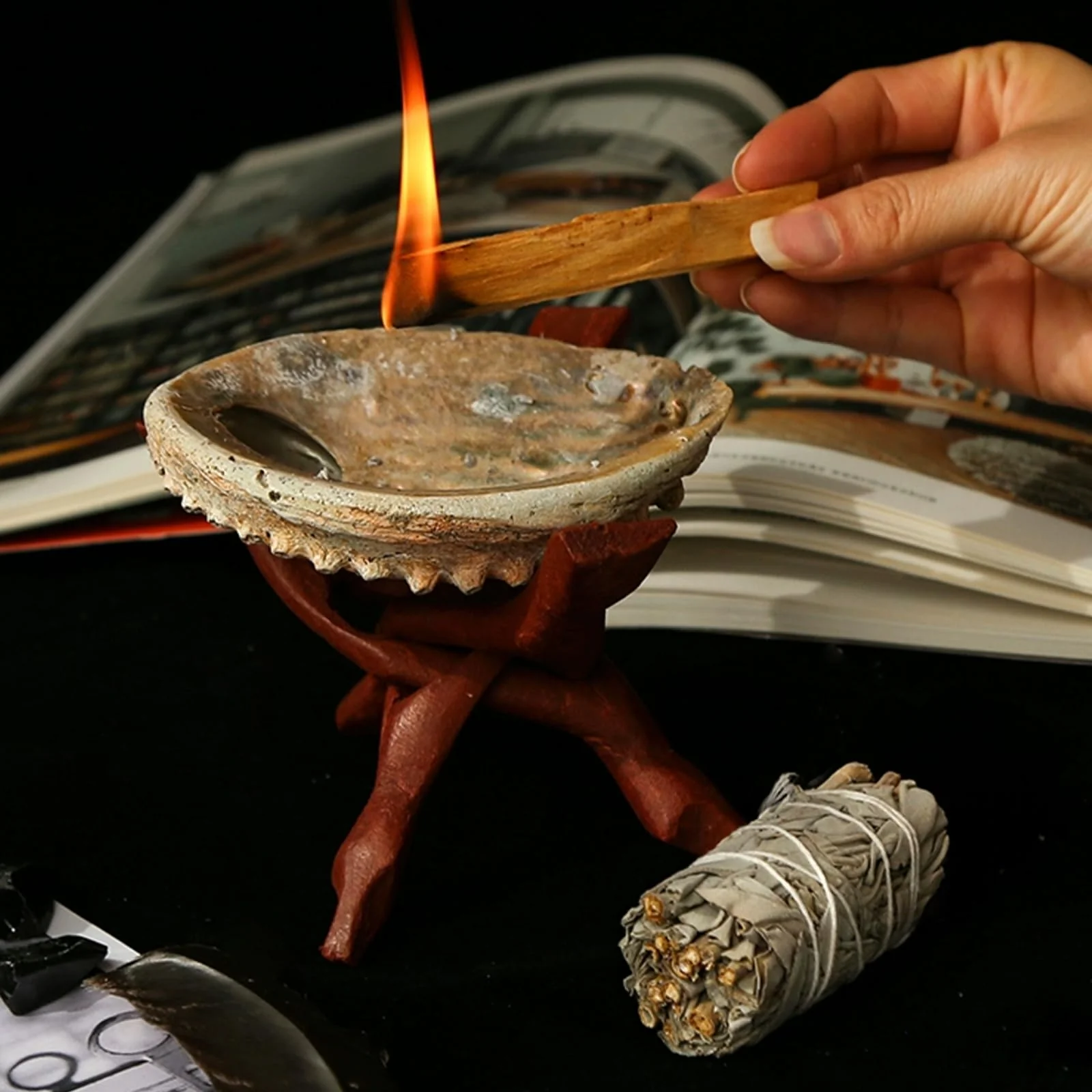 Tibetan Singing Bowl Set (3.15 Inch, copper) - Hand-Hammered, Perfect for Sound Bath, Yoga & Meditation Stress Relief, Comes with Gift Box, Free Palo Santo Wood + California White Sage Type2 Copper Singing Bowl Set with Gift Box Ø3.15 Inch - Image 6