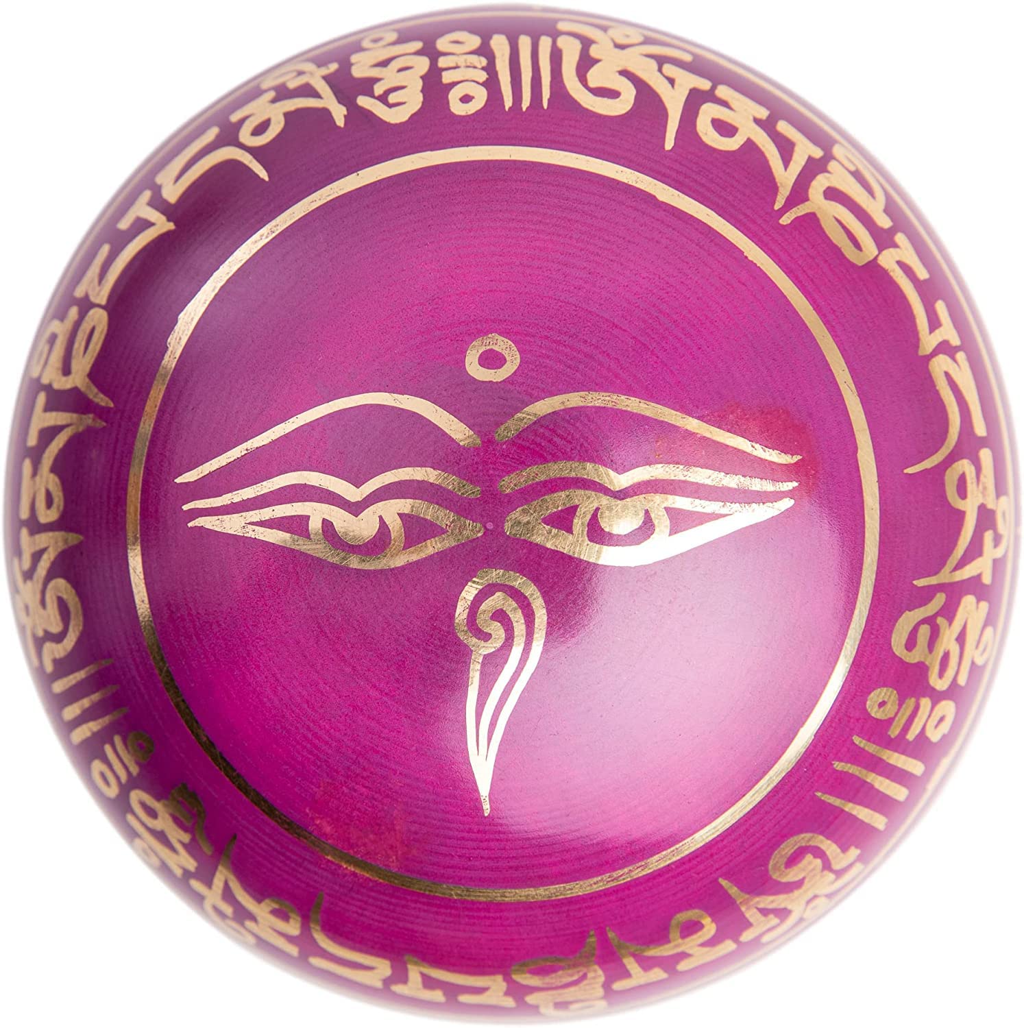 Tibetan Singing Bowl Set - Easy To Play for Beginners - Authentic Handcrafted Mindfulness Meditation Holistic Sound 7 Chakra Healing Gift by Himalayan Bazaar (Orchid) Orchid Pink - Image 5