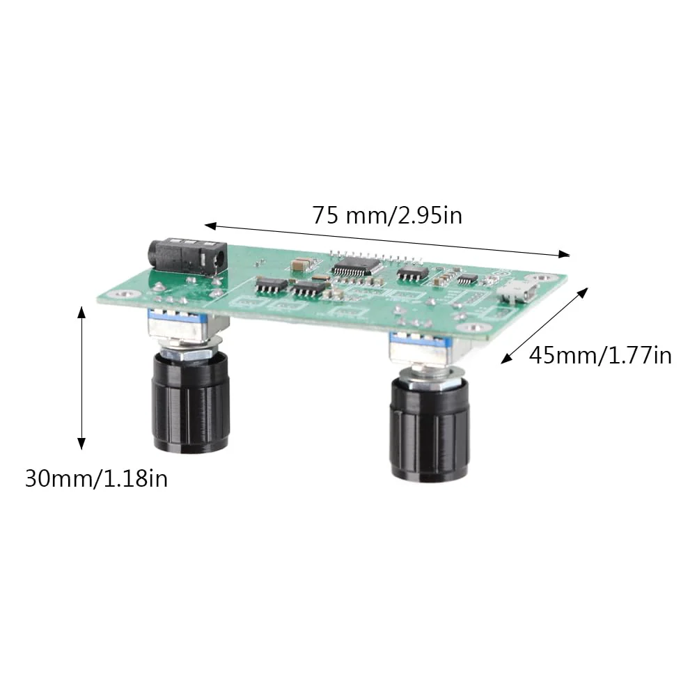 Tiiyee Digital FM Receiver Module, Radio Receiver Module DC 3V to 5V Stereo Adjustable Frequency Modulation Wireless for Receive DSP PLL 76MHz to 108MHz Support Serial Port Control DIY LCD Display - Image 7