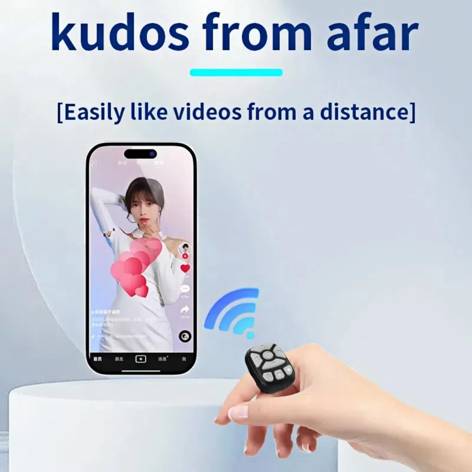 TikTok Scrolling Ring,fingertip Wireless Bluetooth Remote Control,Wireless Bluetooth Remote Control, Video Scrolling Ring Remote Control Bluetooth Ring Scroller, Scrolling Rings Rechargeable (Pink) Pink - Image 5