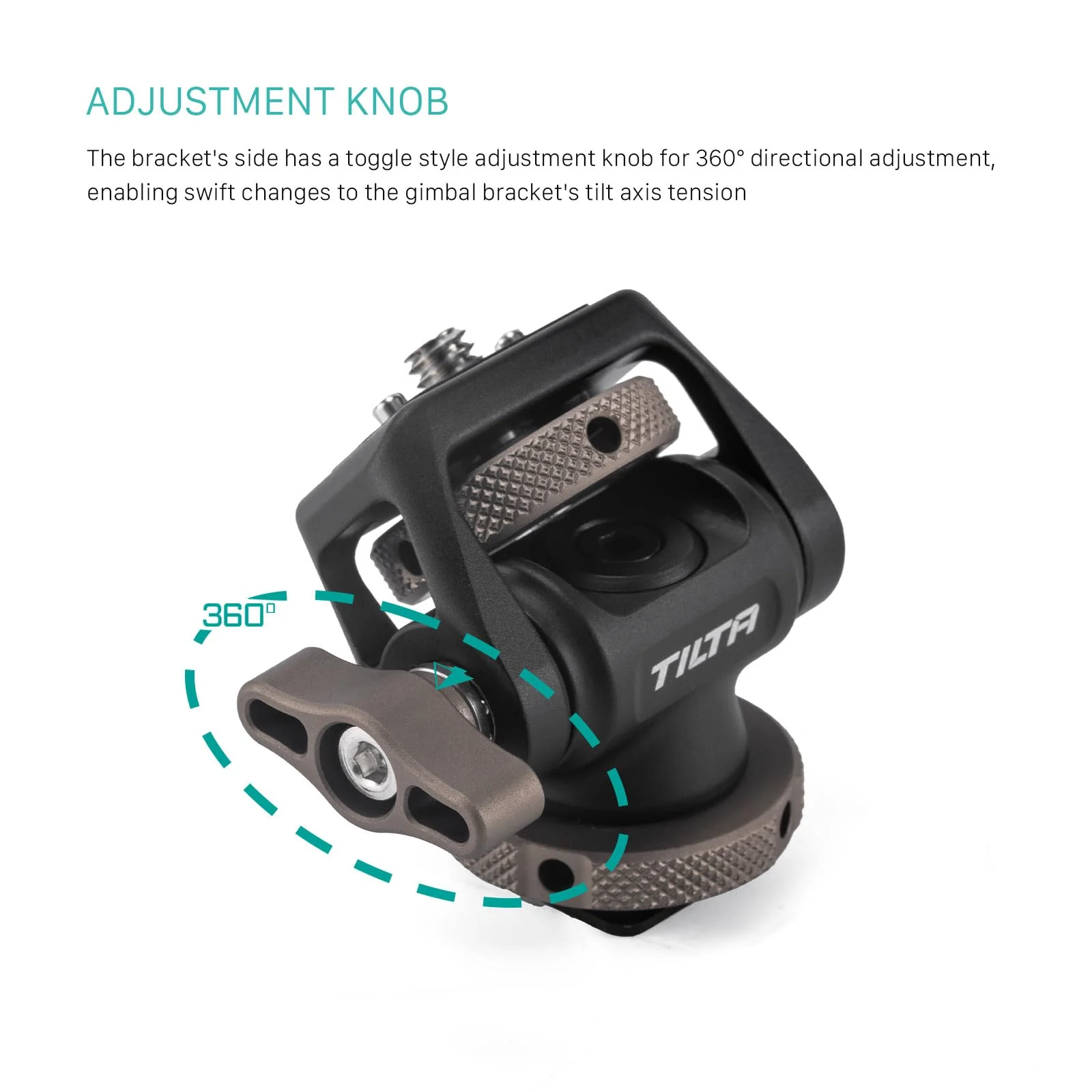 Tilta Camera Monitor Mounting Bracket | NATO Clamp Mount for External Monitor Accessories | Supports 4.4lb Load | 360° Rotation 175° Tilt | Aluminum Adjustable Locking Arm for Modular Camera Rigs - Image 5