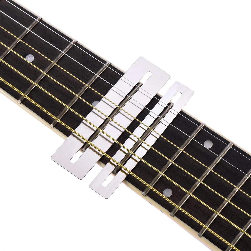 TIMESETL 17 Pcs Guitar Luthier Tools Including 4 Guitar Notched Radius Gauges, 9 Understring Radius Gauge Luthier Tools, 32 Blades Feeler Gauge, String Action Gauge Ruler and 2 Fingerboard Guards - Image 7