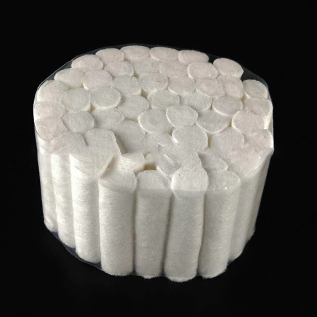 TingHaoO 50 White Tooth Cotton Rolls Highly Absorbent Non-Sterile Dentists - Image 7