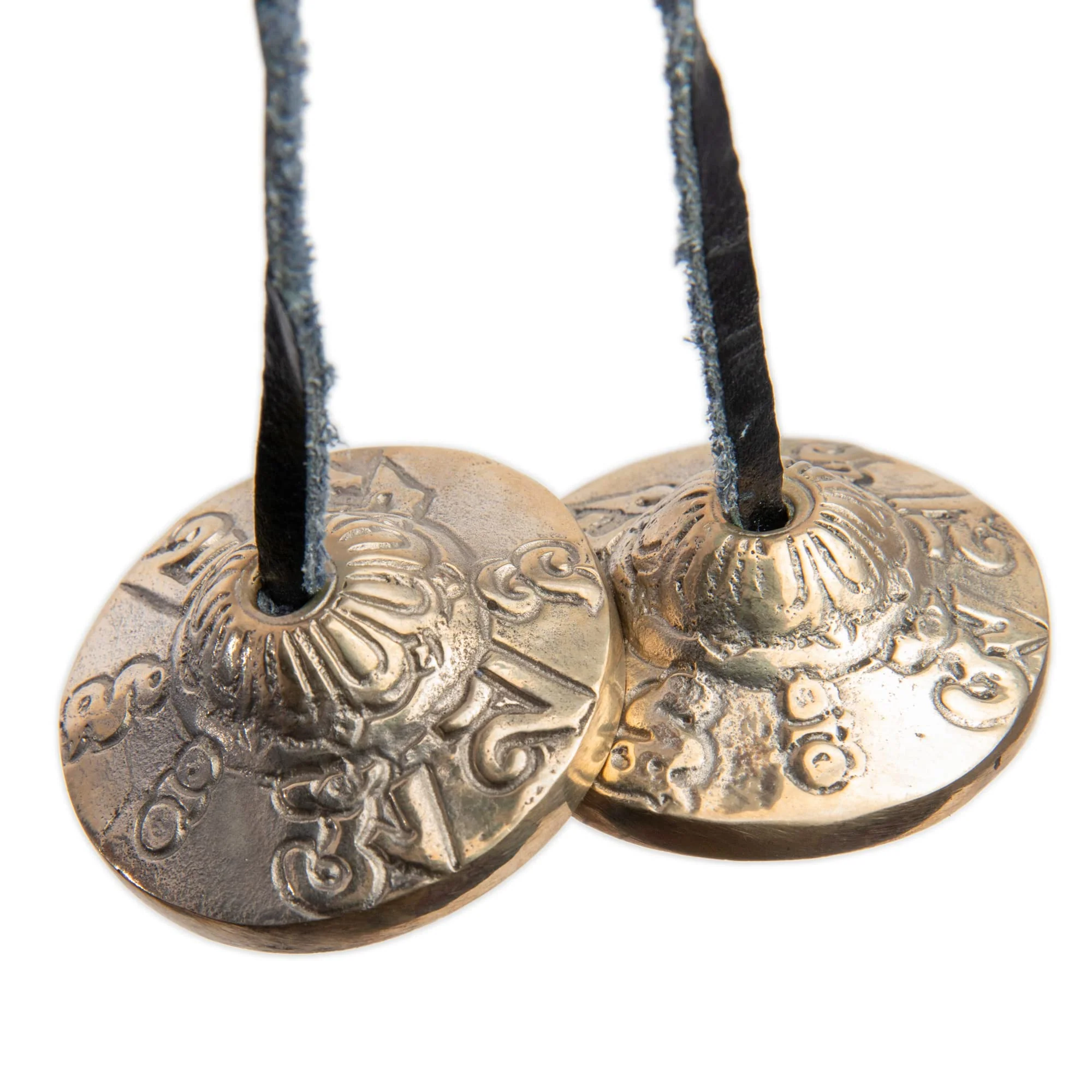 Tingsha Cymbals Bells - Easy To Play - Meditation Mindfulness Bronze Chime For Chakra Healing Sound Bath Spiritual Gifts Handcrafted Tibetan By Himalayan Bazaar (Pack of 2) 1.6 Inches (Pack of 2) - Image 4