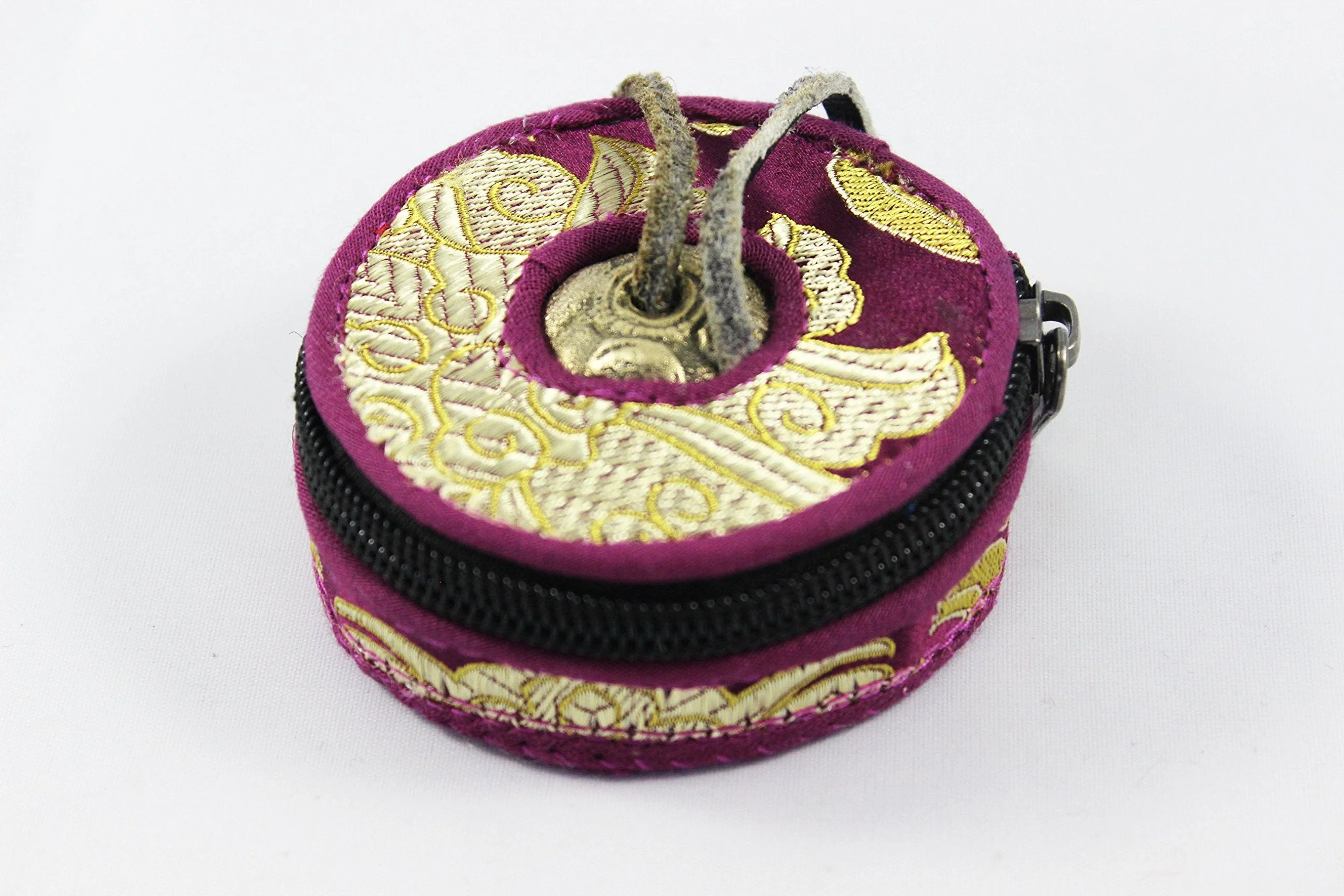 Tingsha/Tibetan Meditation Bell/Finger Cymbals with free Silk Case by Nepalese Handicraft Zone (Bronze) - Image 7
