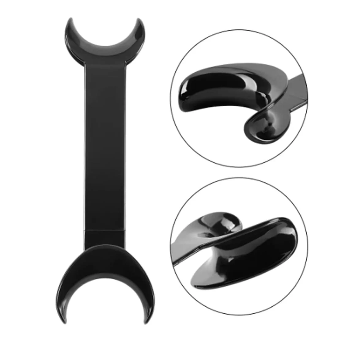 TISCH 4 Pieces Autoclavable Double Head Mouth Opener, Dental T Shape Lip Cheek Holder for Teeth Whitening for Dentist, Oral Care, Party, Mouth Guard, Pronouncing (Black/Two Sizes) - Image 3