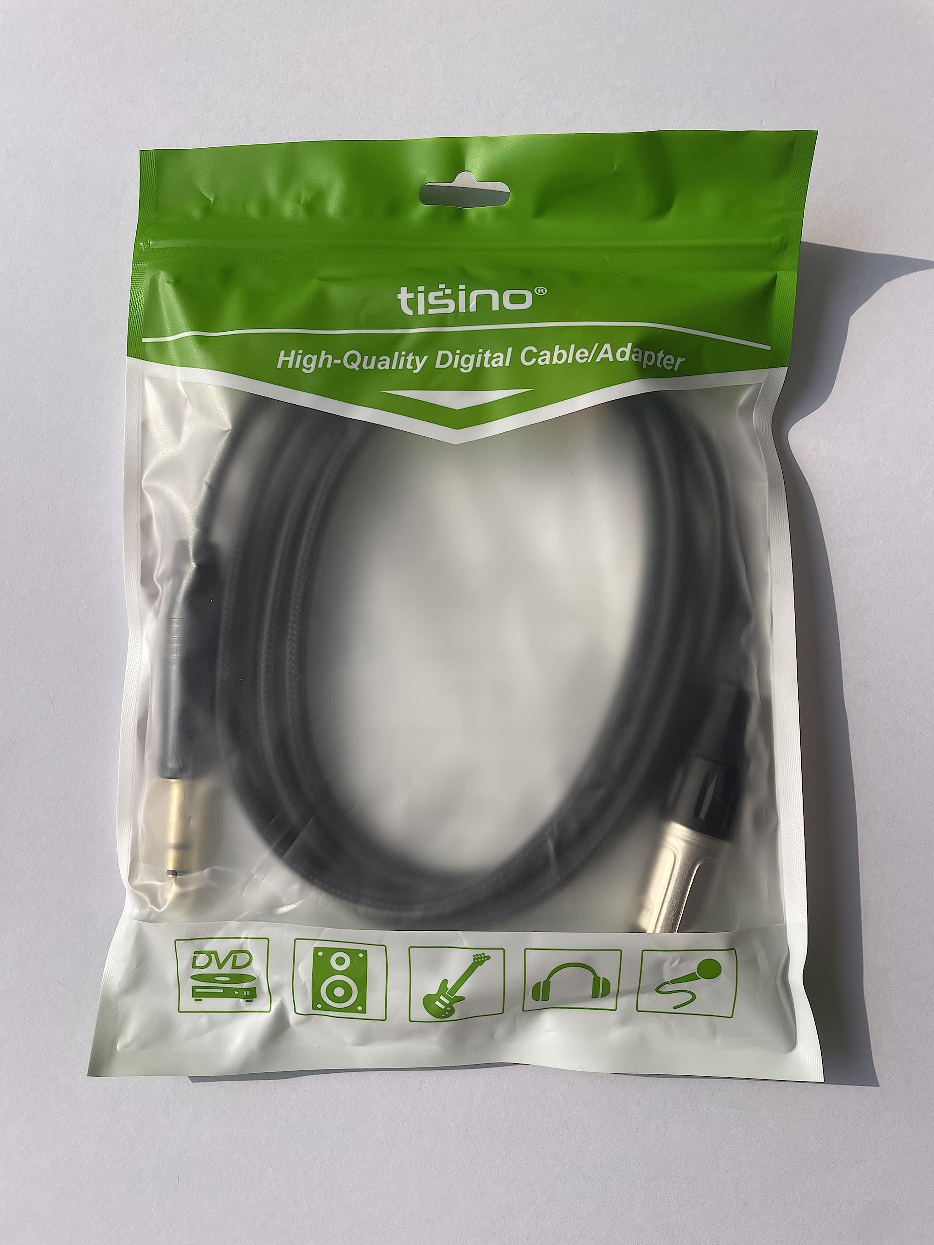 Tisino 1/4" to XLR Cable, 6.35mm TRS to XLR Male Nylon Braid Quarter inch TRS to XLR Male Balanced Interconnect Microphone Cord Patch Cable - 10ft 10 feet - Image 10