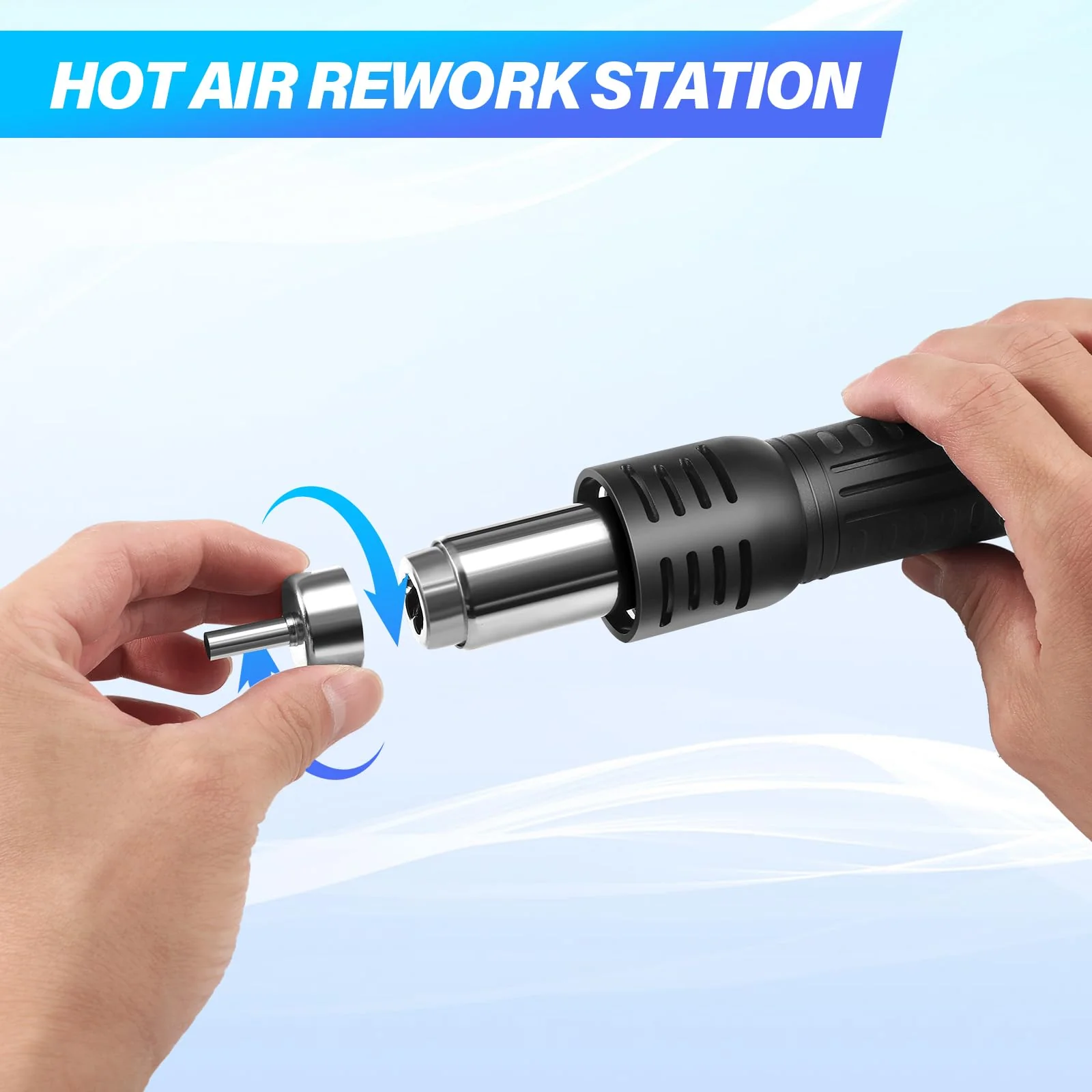 TLBZK Hot Air Soldering Station SMD Welding Machine Digital Display Heat Gun - Image 5