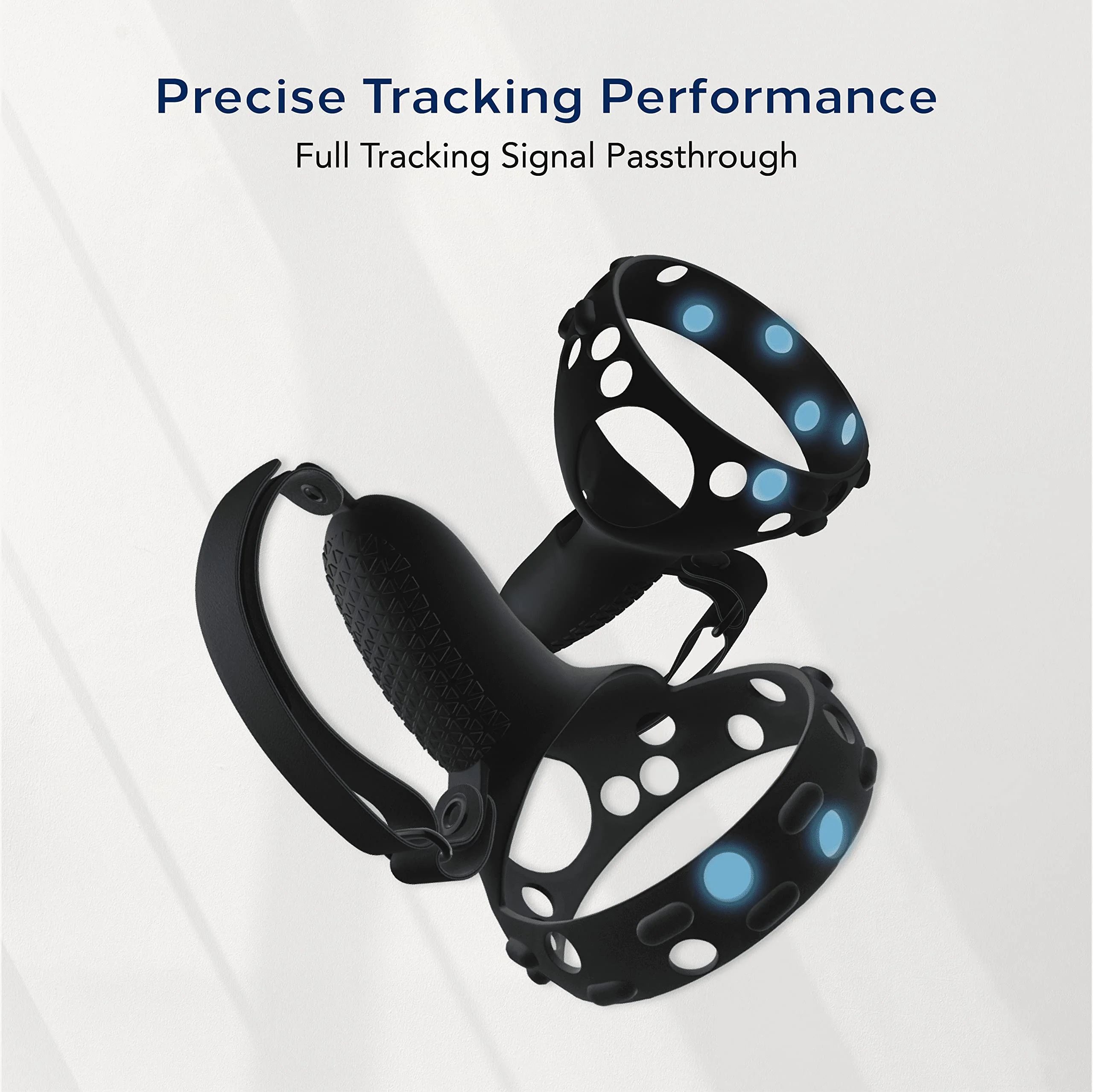 TNP Controller Grips for Oculus Quest 2 / Meta Quest 2 Knuckle Strap Black VR Touch Controller Hand Grip Cover Protector Sleeve with Anti-Throw Adjustable Straps - Image 6