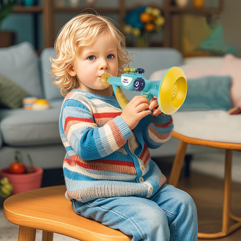 Toddler Musical Instruments Toy, Trumpet, Harmonica, Recorder Flute for Kids Baby, Musical Toys Set for Children Boys Girls Ages 2 3 4 5 - Image 2