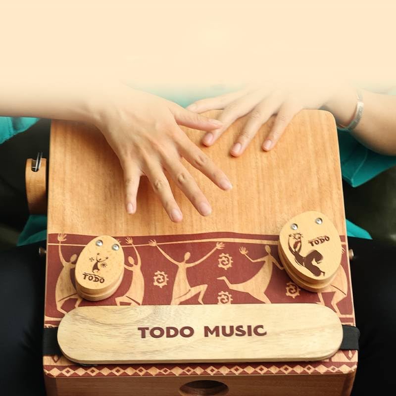TODO Afro Cajon Accessory: Upgrade Cajon Drum Box Experience with Versatile Components Perfect for Enhancing Your Beats and Rhythm Brown-Accessories - Image 6