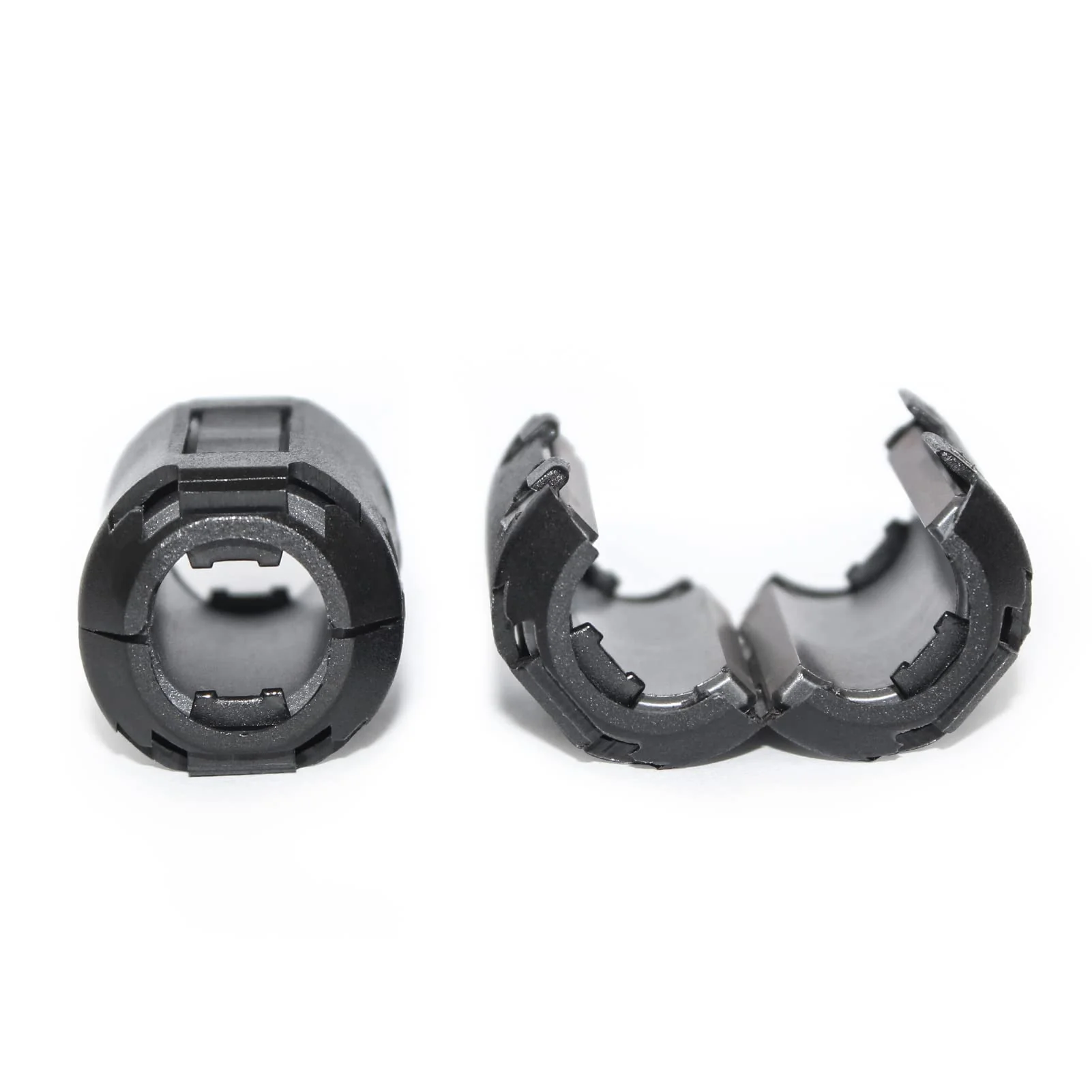 TOJOIN 10PCS Ferrite Bead Clip on Ferrite Core RFI EMI Noise Suppressor Ferrite Rings Cable Clip for Phone, TV, Speaker, USB Radio, Audio Equipment 13mm Inner Diameter Black 13mm-10pcs - Image 4