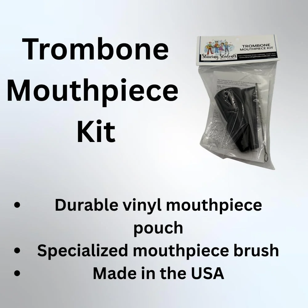 Tombone Mouthpiece Care Kit – Includes Mouthpiece Pouch and Cleaning Brush - Image 3