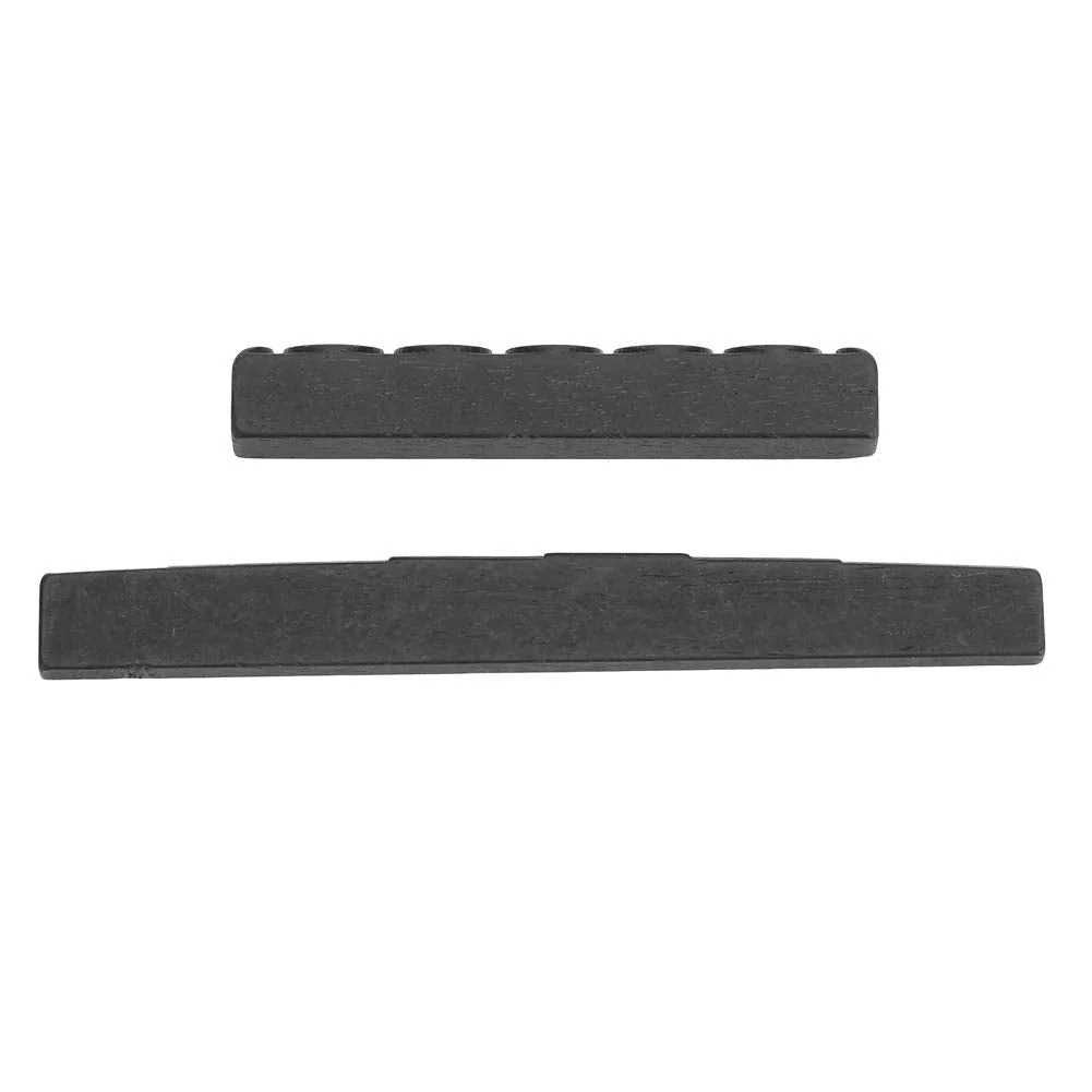 Tomotato 2 Pcs Guitar Nut Ebony Nut and Saddle Black Guitar Bridge Saddle for Classical Guitar Parts Replacement - Image 7