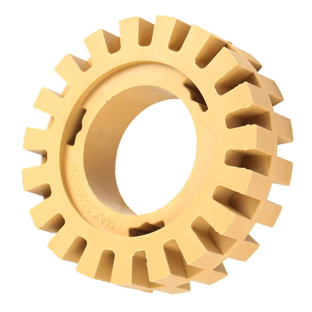 Tool for removing graphics, tooth shape, 4 inch rubber wheel for removing stickers for boats for trucks for removing vinyl for motorhomes (4 inches, hollow) - Image 3