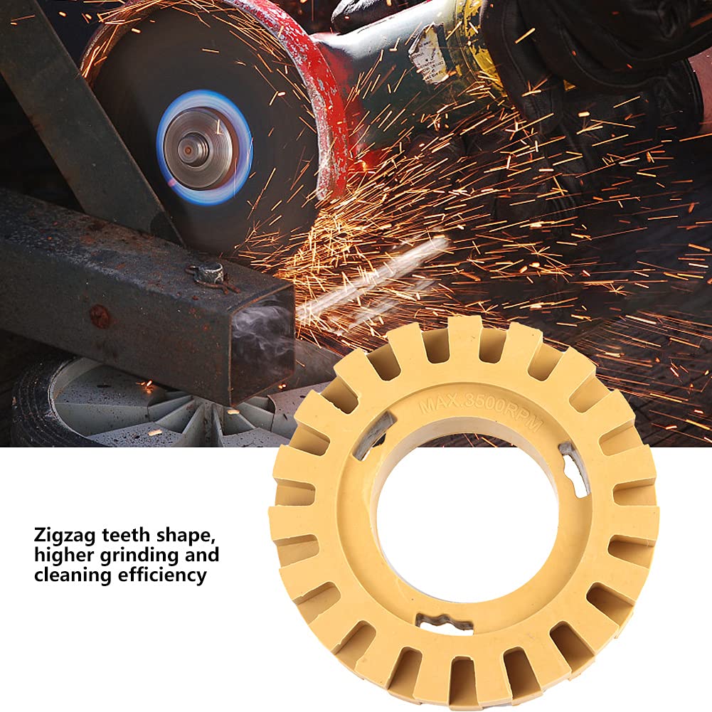 Tool for removing graphics, tooth shape, 4 inch rubber wheel for removing stickers for boats for trucks for removing vinyl for motorhomes (4 inches, hollow) - Image 7