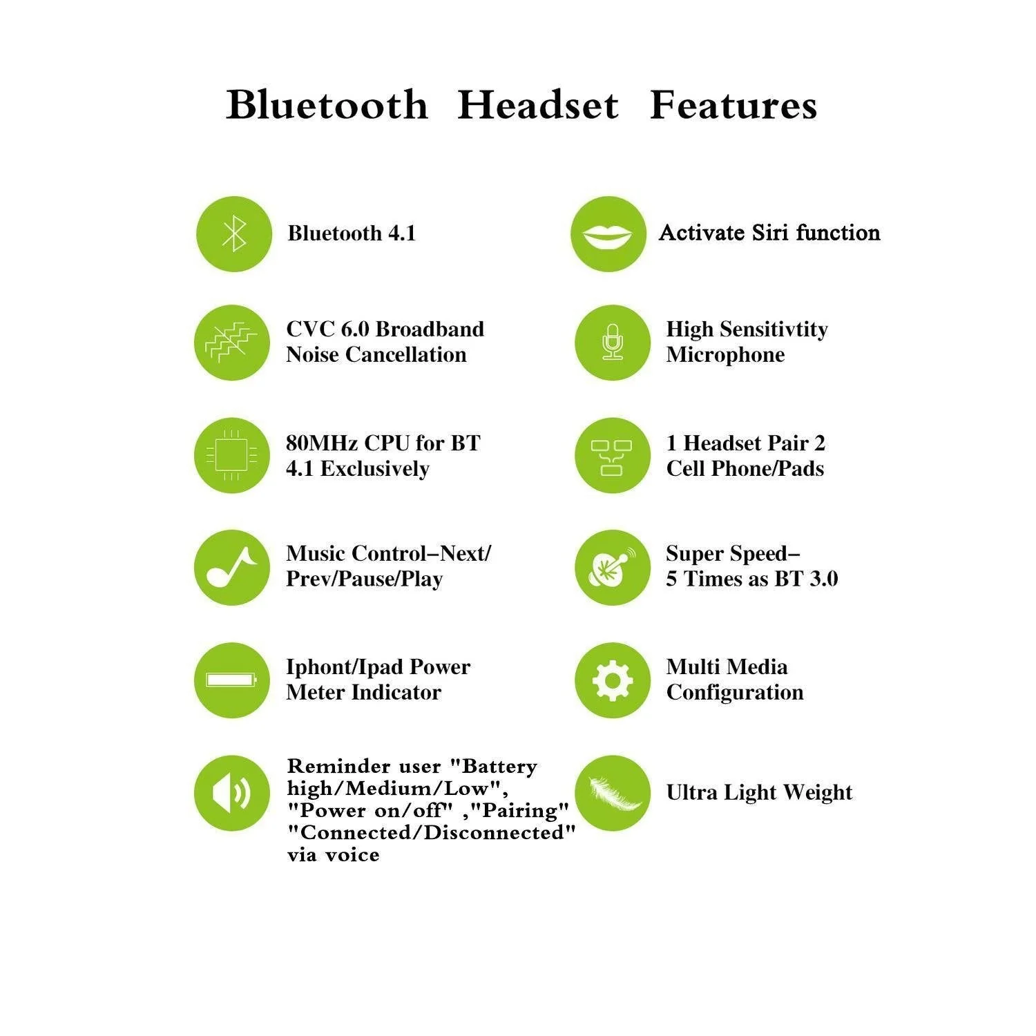 TOORUN M26 Bluetooth Headset V4.1 with Noise Cancelling Mic - Blue - Image 6