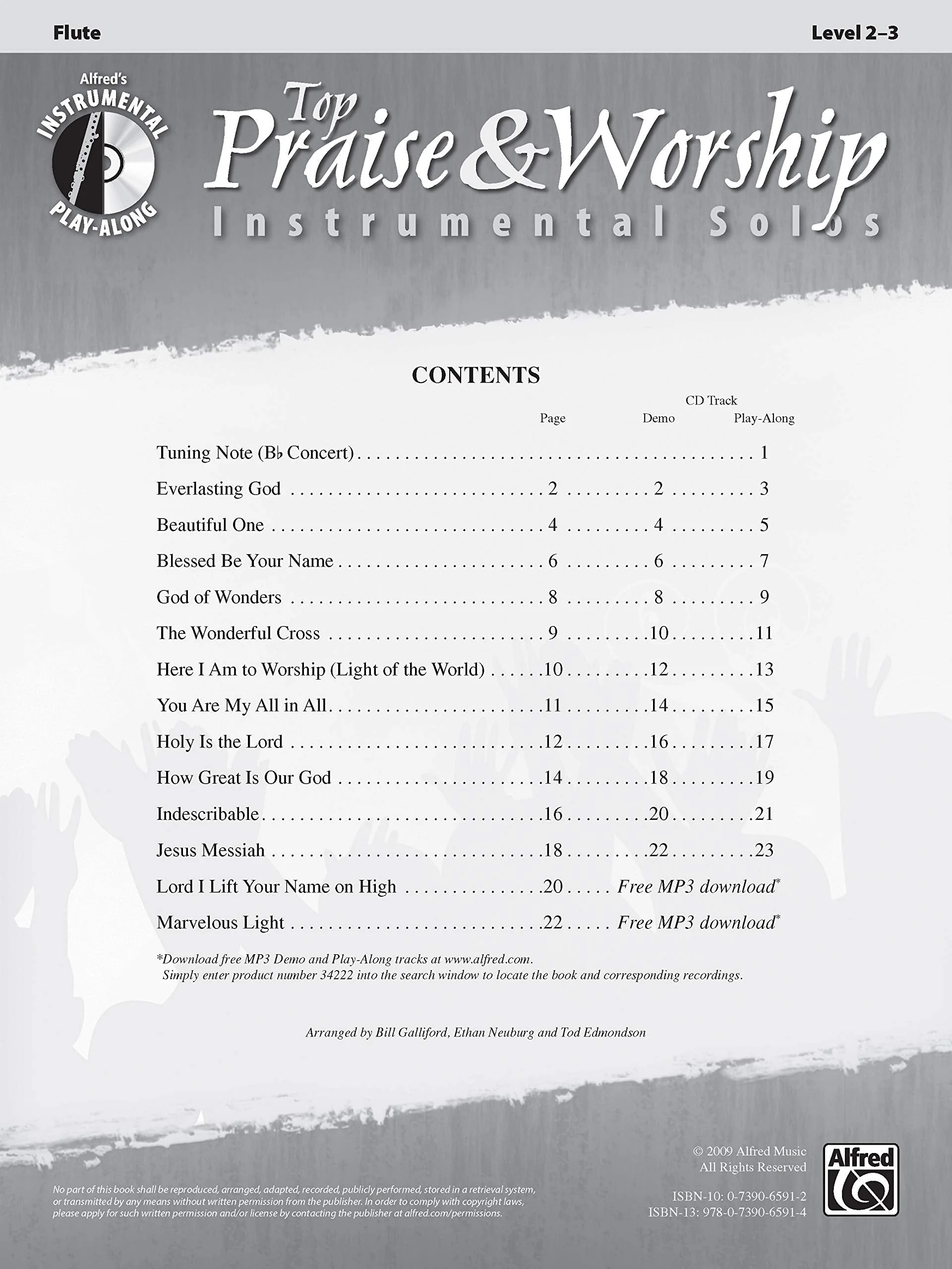 Top Praise & Worship Instrumental Solos: Flute, Book & Online Audio/Software (Top Hits Instrumental Solos Series) - Image 2