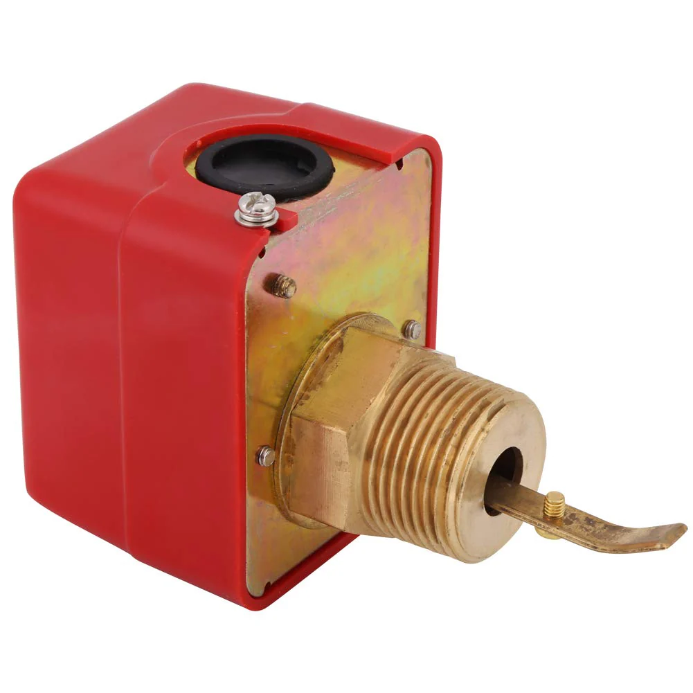 TOPINCN 10 Bar Brass Water Flow Switch Paddle Control Brass Construction Water Flow Restrictor Regulator Npt Thread Connection Red Ac250V - Image 8