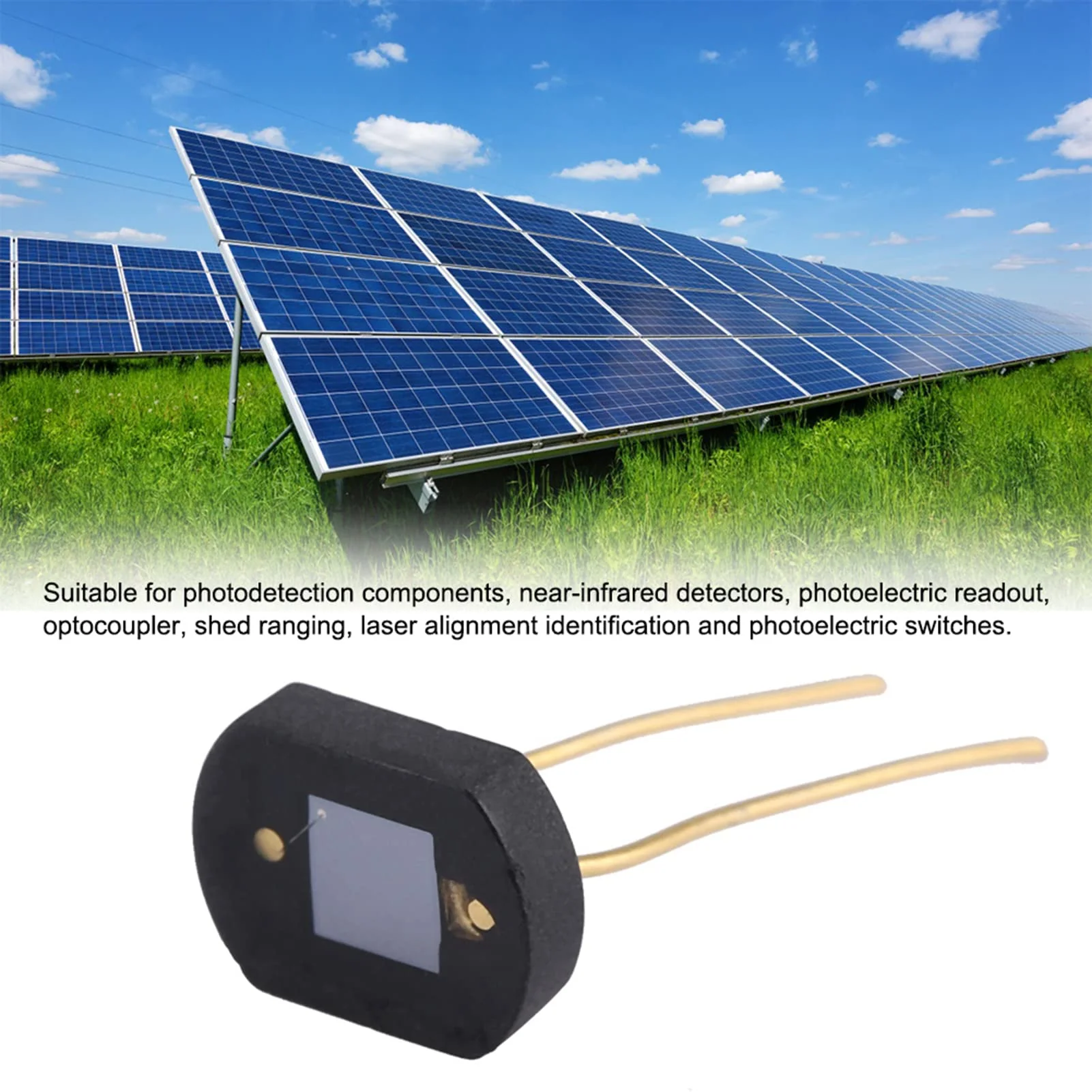 TOPINCN Silicon Photo Diode, Silicon Photocell Photoresistor Electronic Components 2DU3 Silicon Photodiode Detector for Visible Light - Image 9