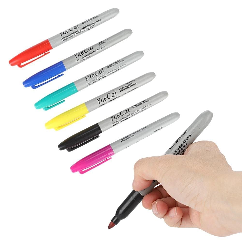 TOPINCN Tattoo Felt Tip Pen, Tattoo Marking Scribe Pen, Surgical Skin Marker Pen, Scribe Tool for Make-Up, Personal Accessories, Reusable Packaging, 6 Pieces/Set - Image 6