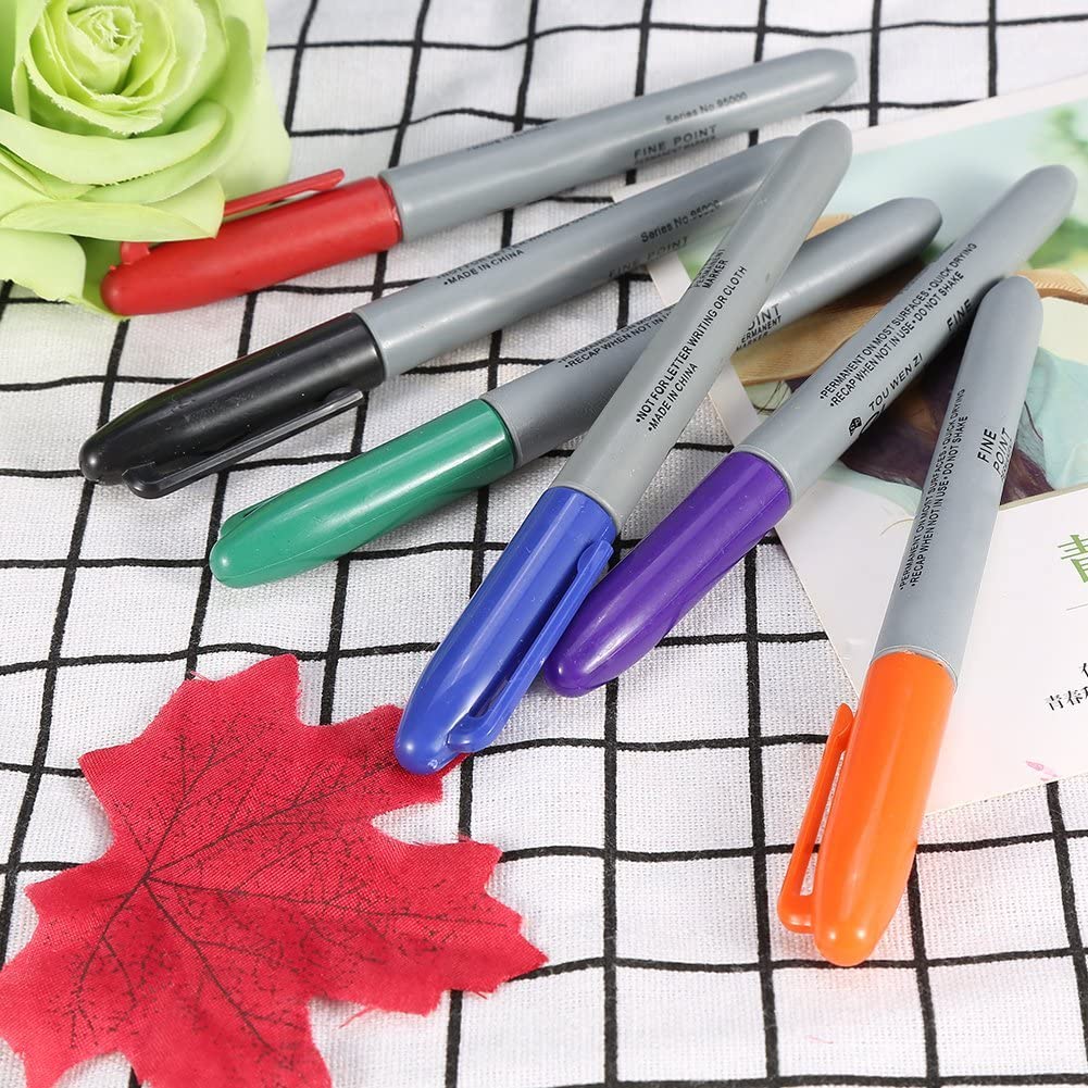 TOPINCN Tattoo Felt Tip Pen, Tattoo Marking Scribe Pen, Surgical Skin Marker Pen, Scribe Tool for Make-Up, Personal Accessories, Reusable Packaging, 6 Pieces/Set - Image 7