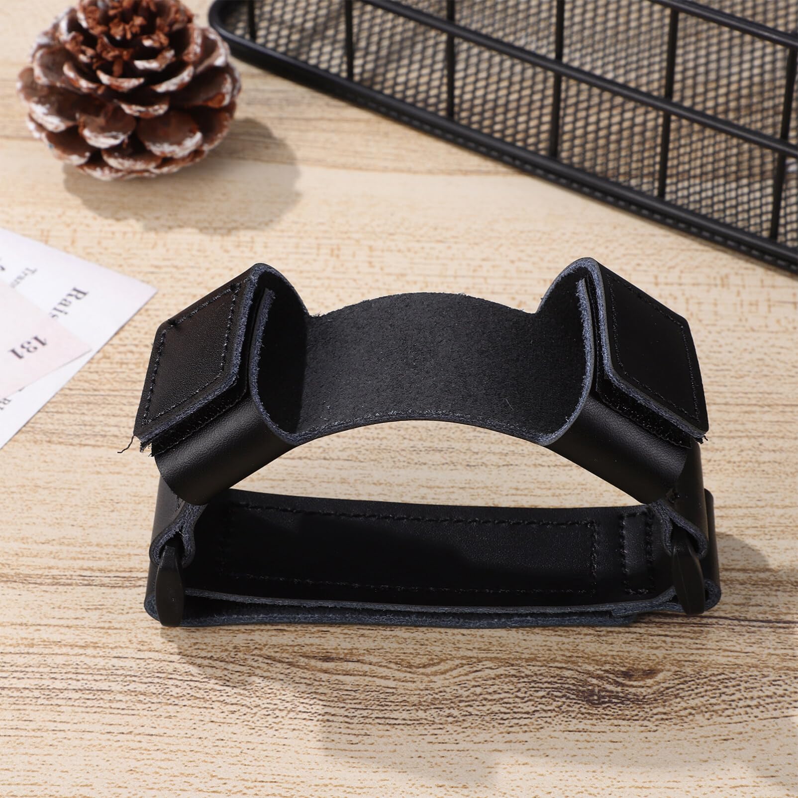 Toyvian French Horn Hand Rest Wear Resistant Rest French Horn Hand Grip Non-Slip Adjustable Leather Hand Holding Strap Instrument Hand Pad, 51P0U4510R516O2 - Image 8