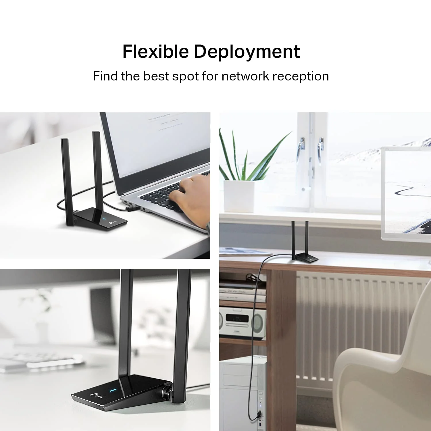 TP-Link WiFi 6 USB Adapter for Desktop PC - (Archer TX20U Plus) AX1800 Wireless Network Adapter with 2.4GHz, 5GHz, High Gain Dual Band 5dBi Antenna, WPA3, Supports Windows 11/10 AX1800 WiFi 6, Dual Band - Image 8