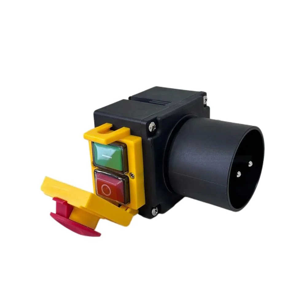 Trade-Shop Switch/Plug Combination/Motor Starter/On/Off Switch with Phase Inverter DZ08-1 230 V for Single-Phase Machines/Includes Emergency Stop Flap - Image 2
