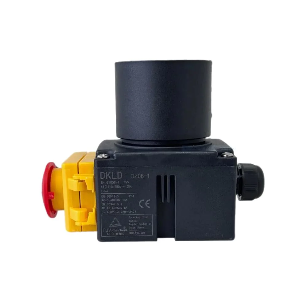 Trade-Shop Switch/Plug Combination/Motor Starter/On/Off Switch with Phase Inverter DZ08-1 230 V for Single-Phase Machines/Includes Emergency Stop Flap - Image 3
