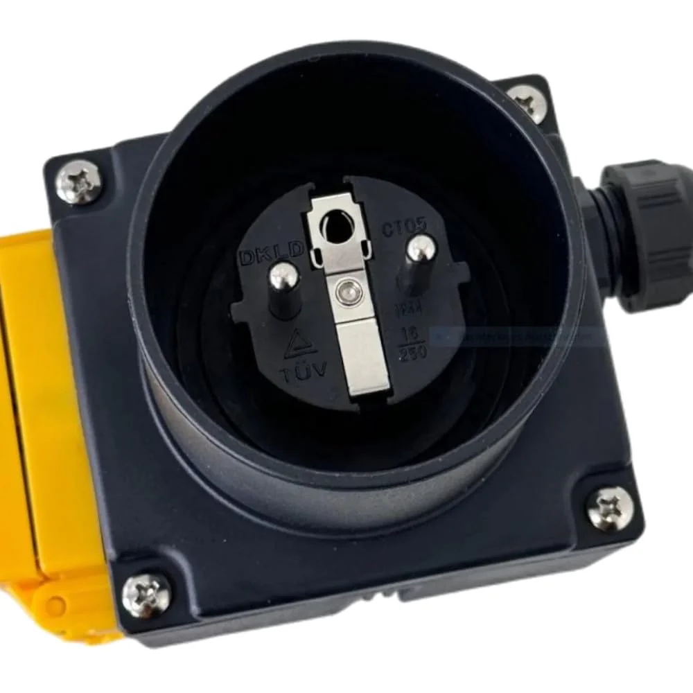 Trade-Shop Switch/Plug Combination/Motor Starter/On/Off Switch with Phase Inverter DZ08-1 230 V for Single-Phase Machines/Includes Emergency Stop Flap - Image 4