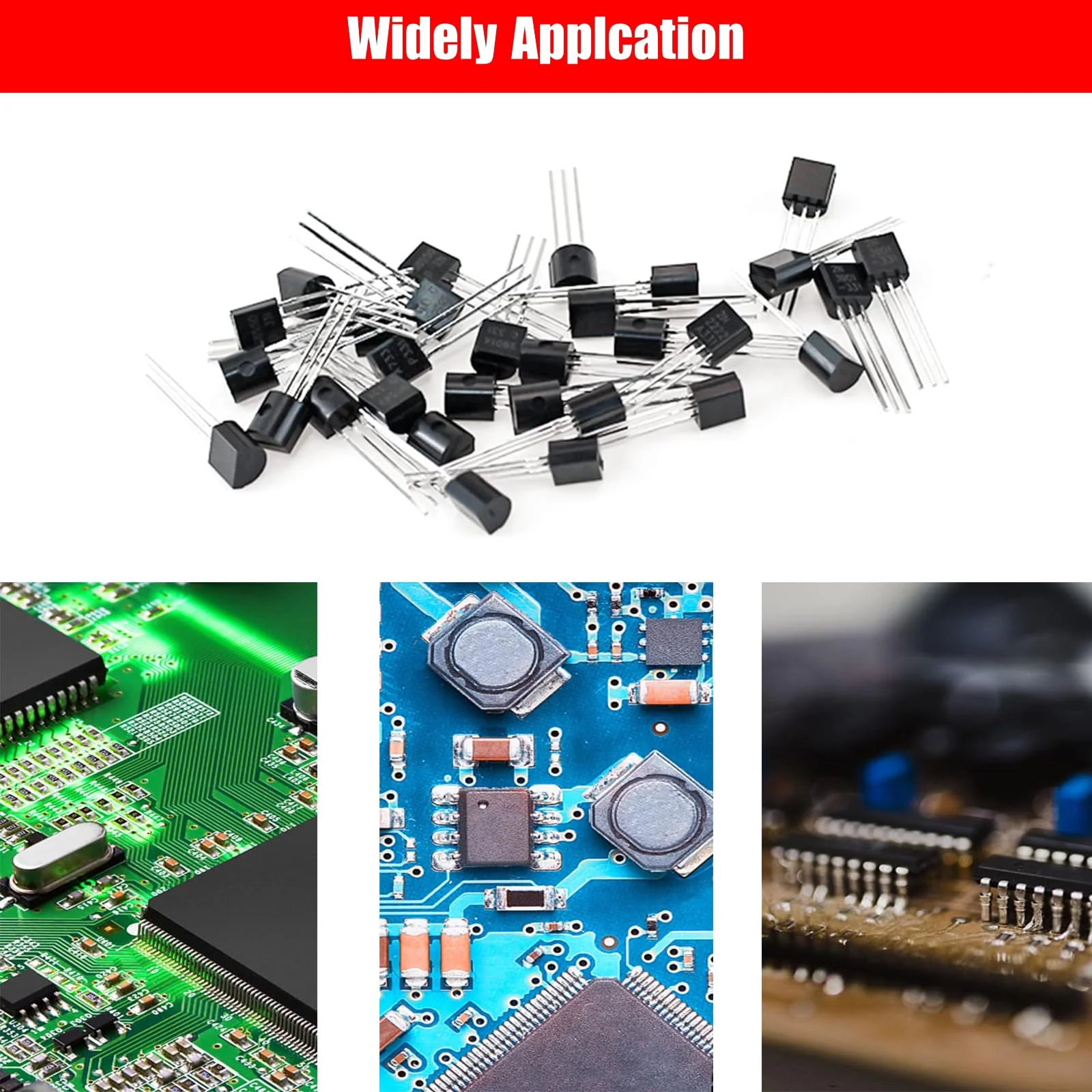 Transistor Assortment Kit 24 Values 480pcs PNP NPN Transistors S9012 S9013 S9017 S9015 S9018 2N2222 S8050 S8550 SS8050 SS8550 2N5551 2N 5401 2N3904 2N3906 C1815 A1015 C945 A733 A42 A92 BC547 BC548 - Image 5