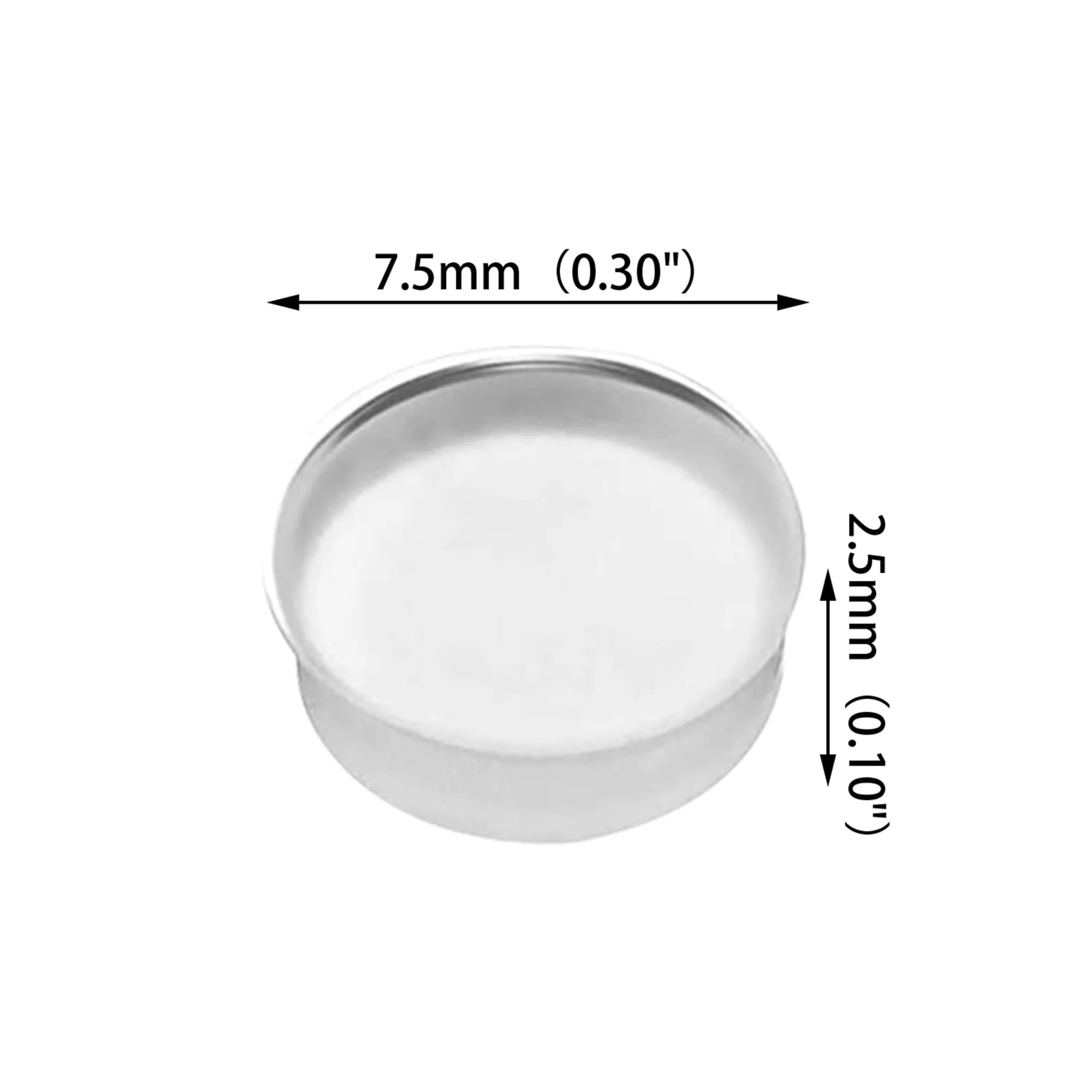 Translucent 7.5x2.5mm Flute Plugs Open Silicone Silicone Hole Plug Flute Repair Accessories Pack of 24 - Image 6
