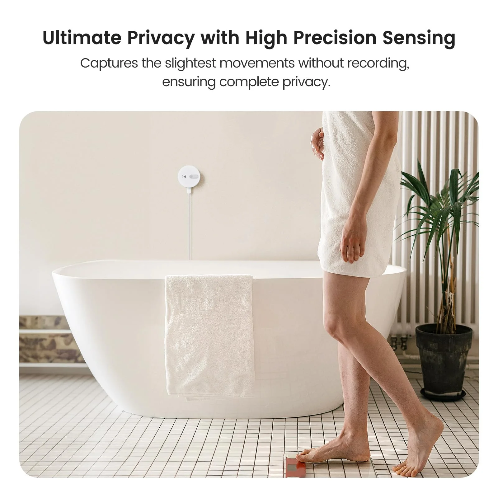 TREATLIFE WiFi Presence Sensor 1 Pack, 24G mmWave Radar Smart Motion Sensor Wired, Support Alexa/Google Home, Real-time Human Occupancy Sensor, No Hub Required - Image 3