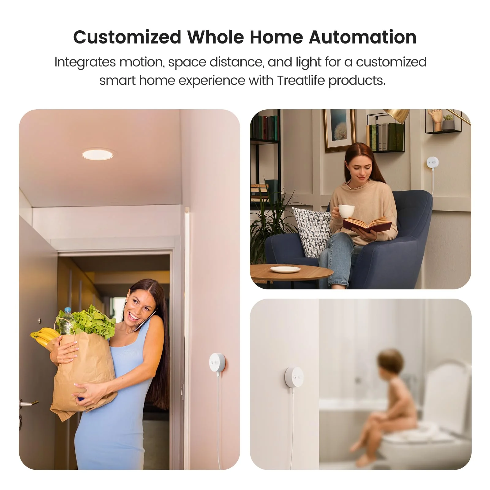 TREATLIFE WiFi Presence Sensor 1 Pack, 24G mmWave Radar Smart Motion Sensor Wired, Support Alexa/Google Home, Real-time Human Occupancy Sensor, No Hub Required - Image 7